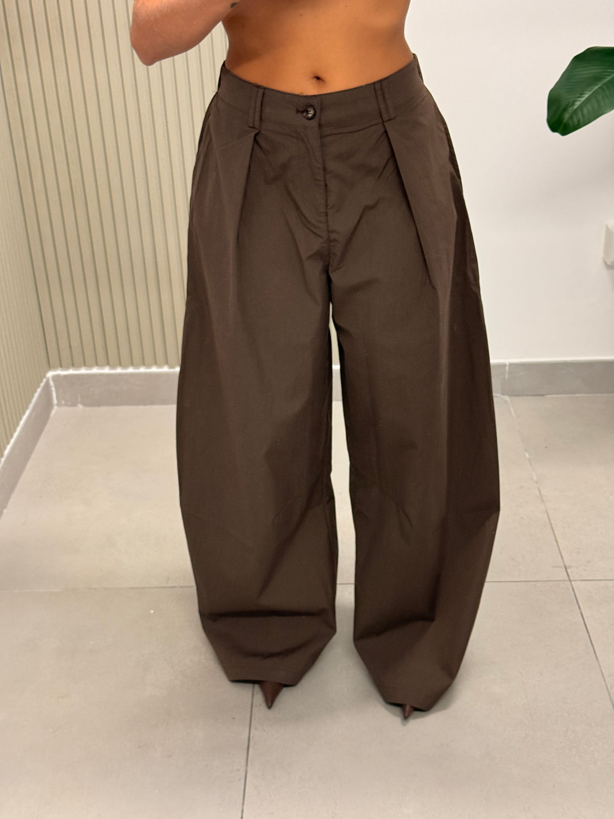 PANTALONE GIADA MARRONE