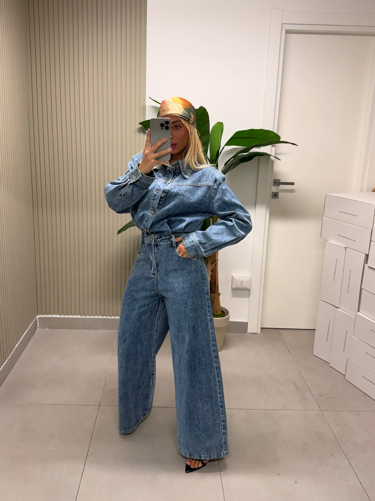 JUMPSUIT DENIM CON SPALLINE