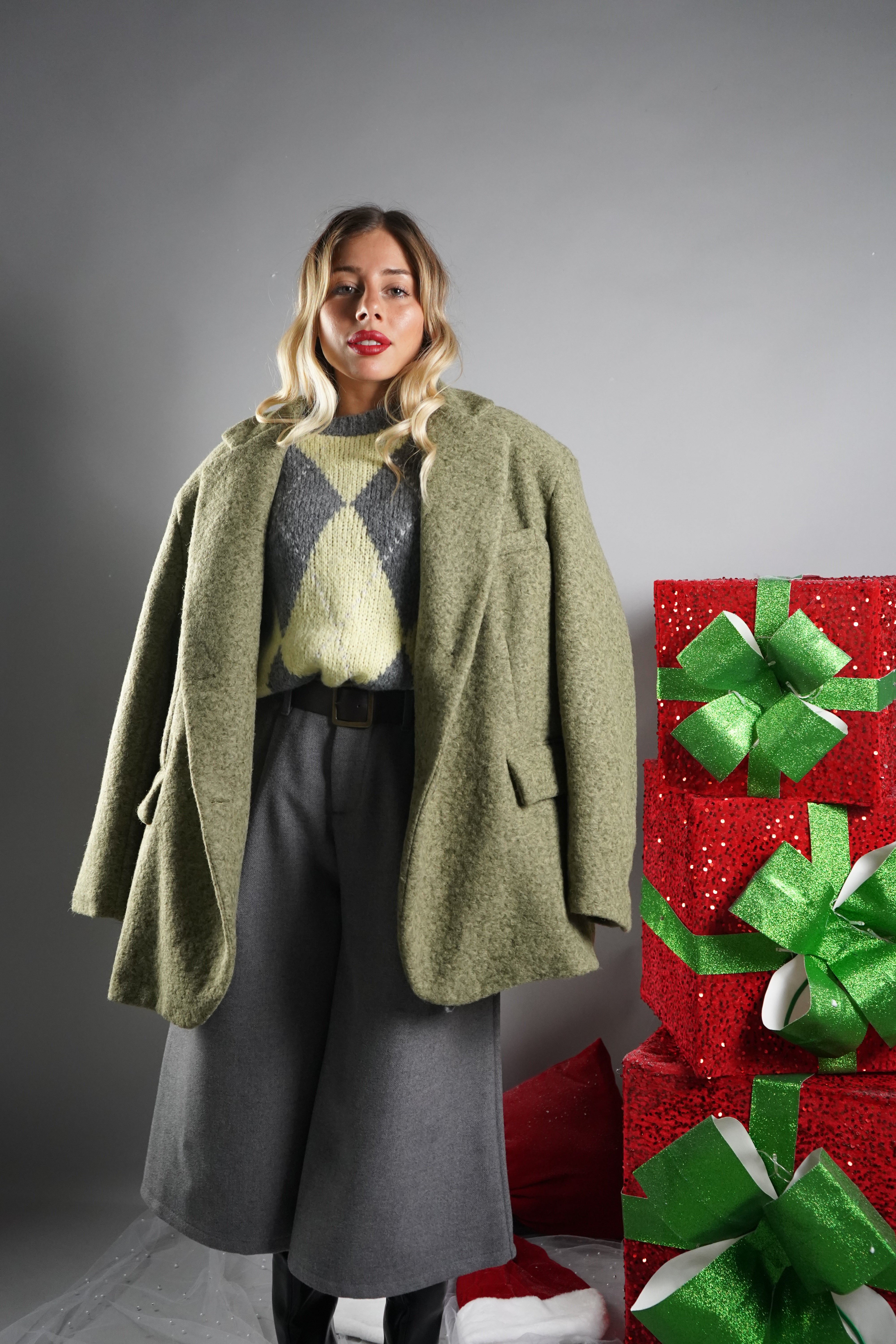 BLAZER LANA TEDDY VERDE