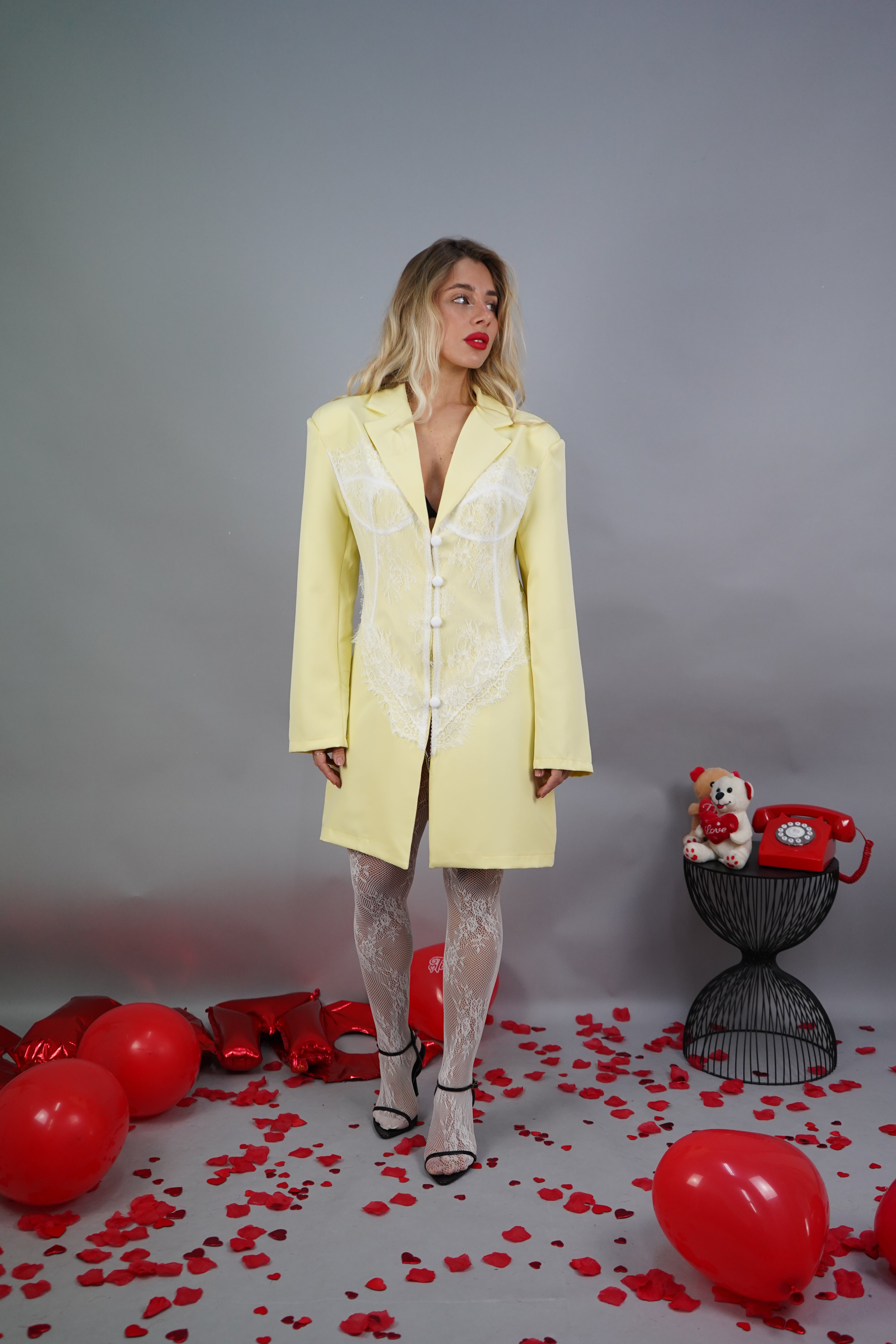 BLAZER DRESS BRIDGERTON GIALLO