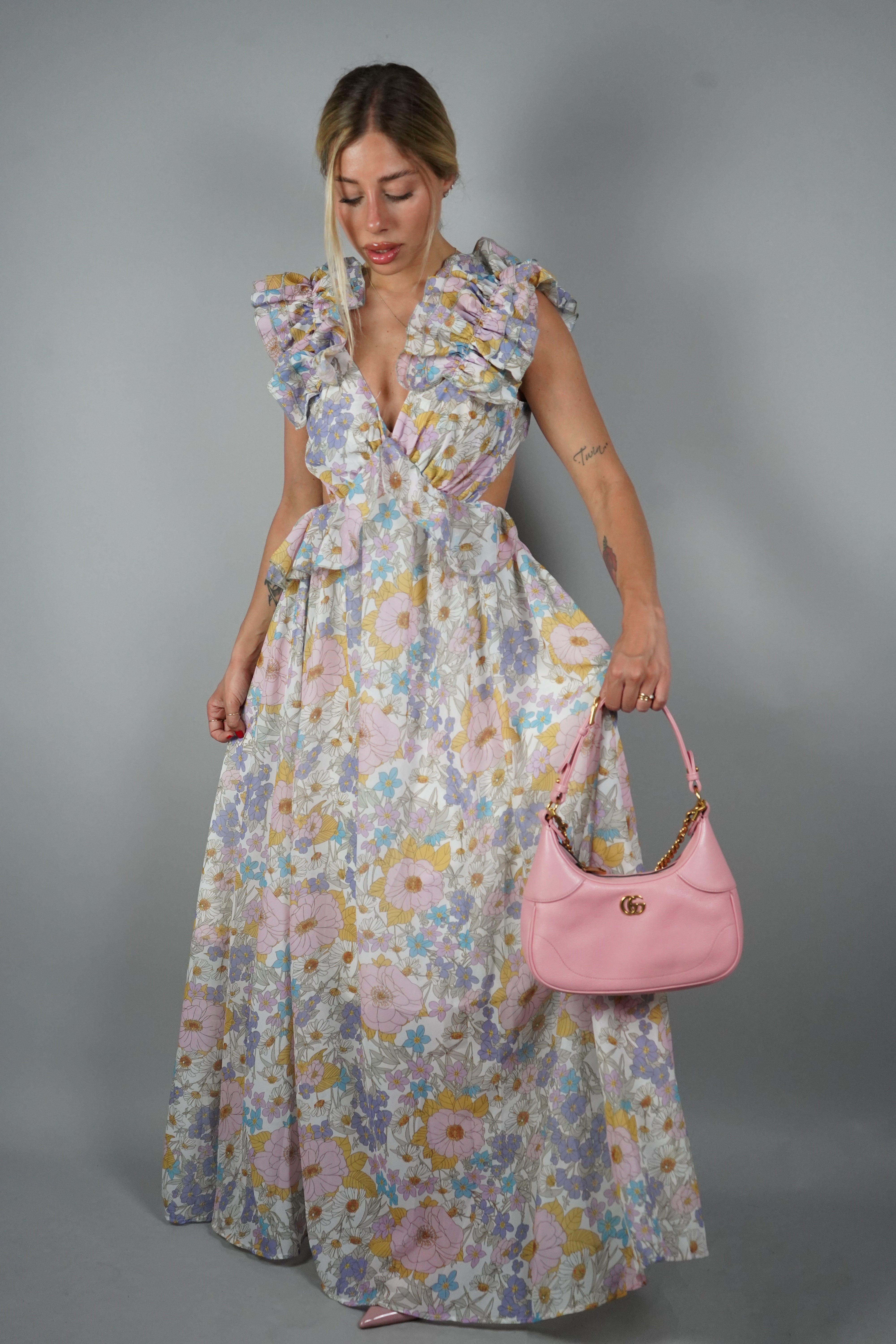 LONG DRESS FIORELLA ROSA