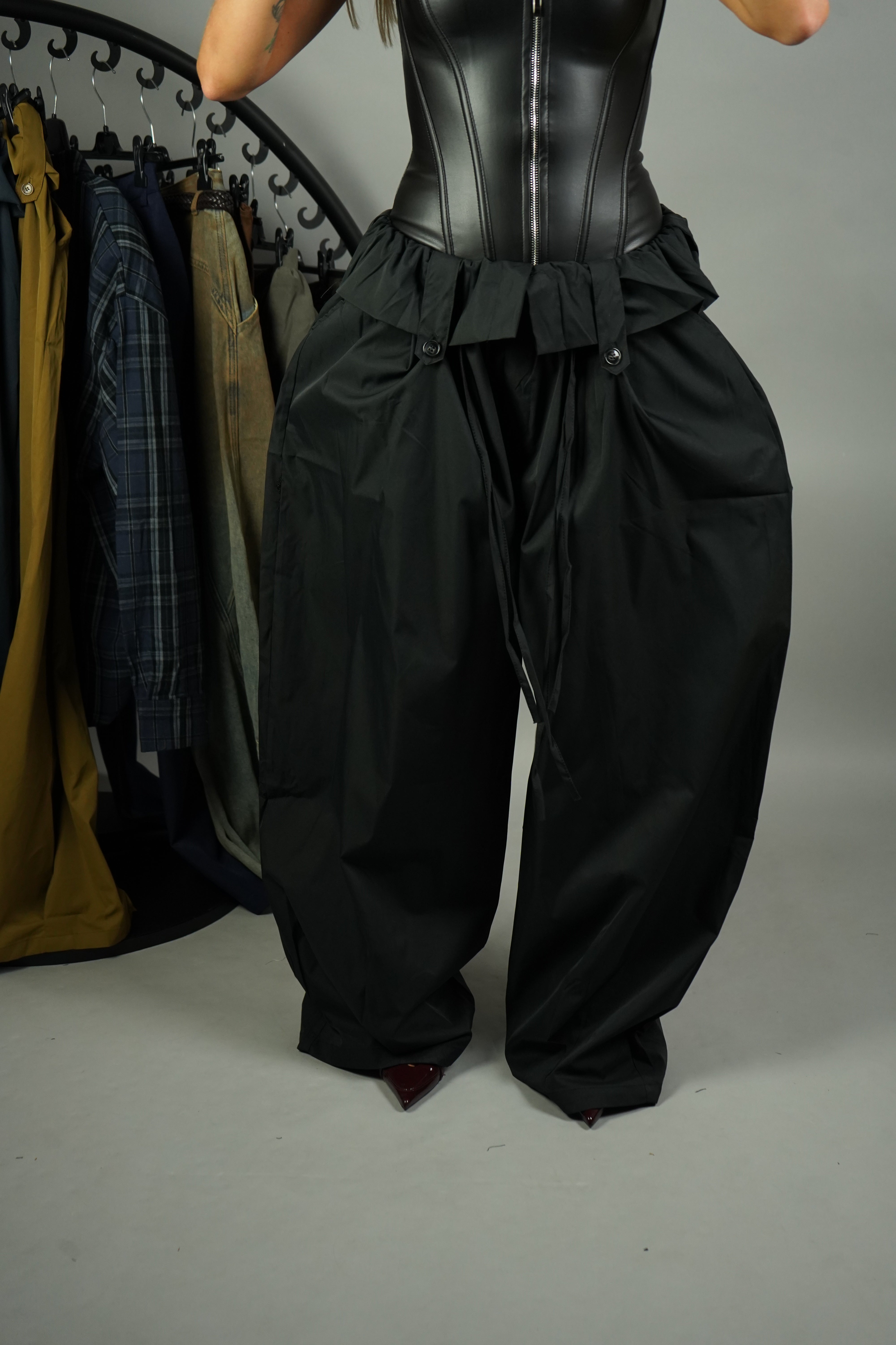 PANTALONE BALLON ARRICCIO NERO