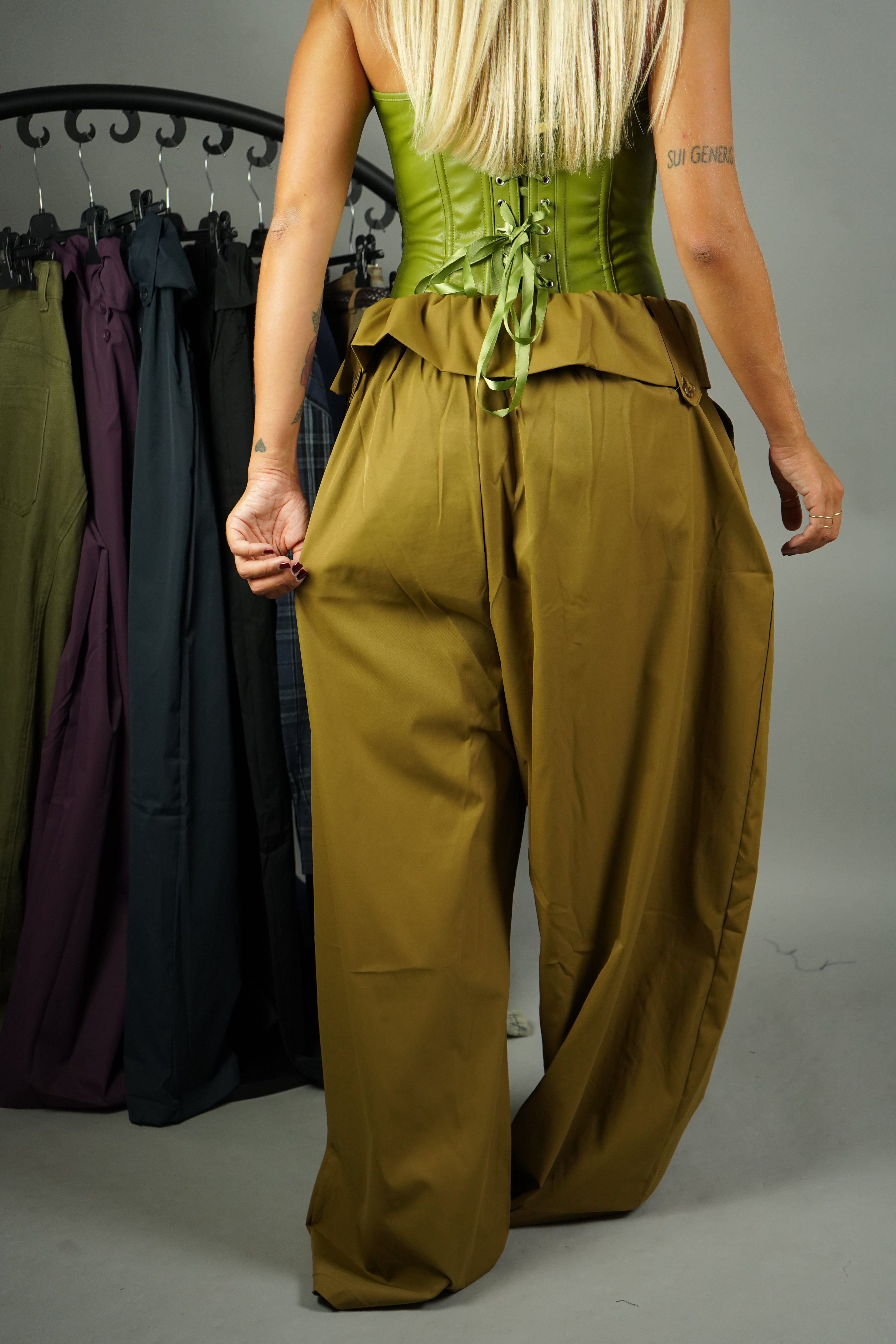 PANTALONE BALLON ARRICCIO BEIGE