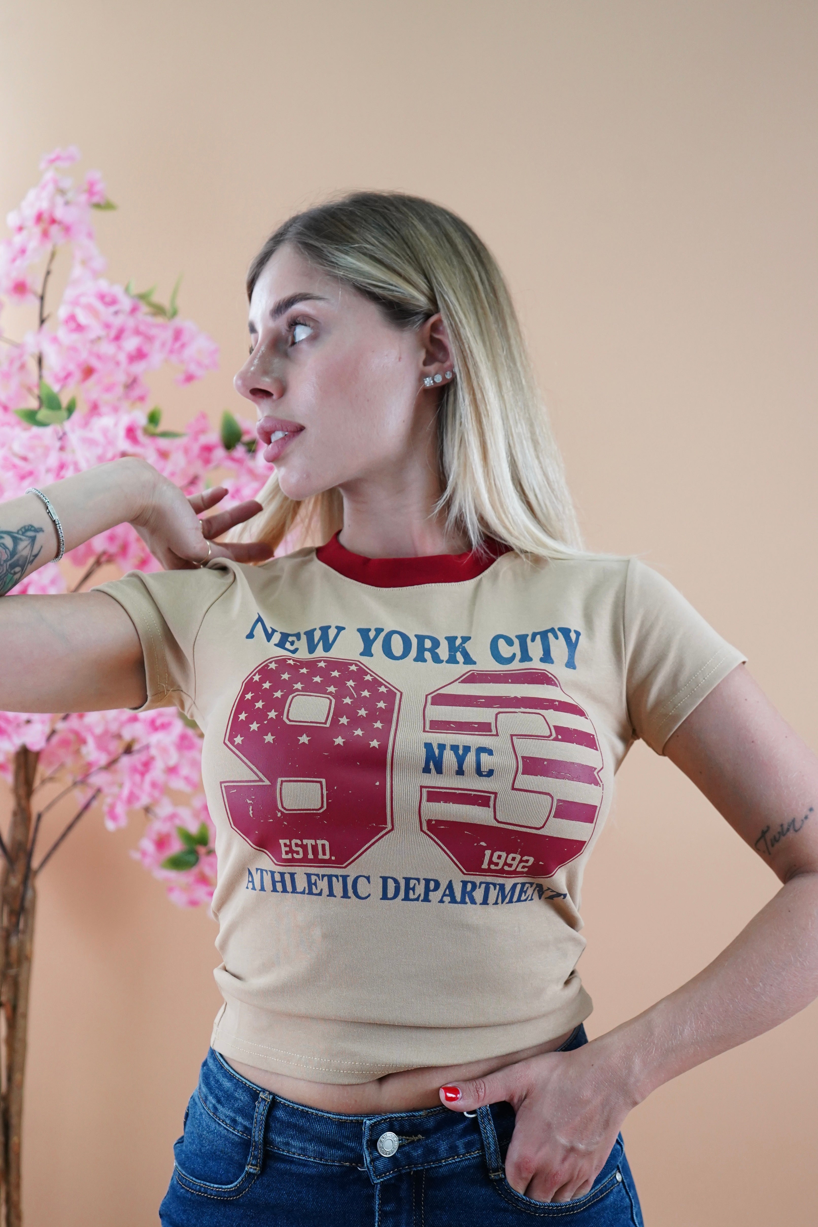 T-SHIRT ADERENTE “NEW YORK”