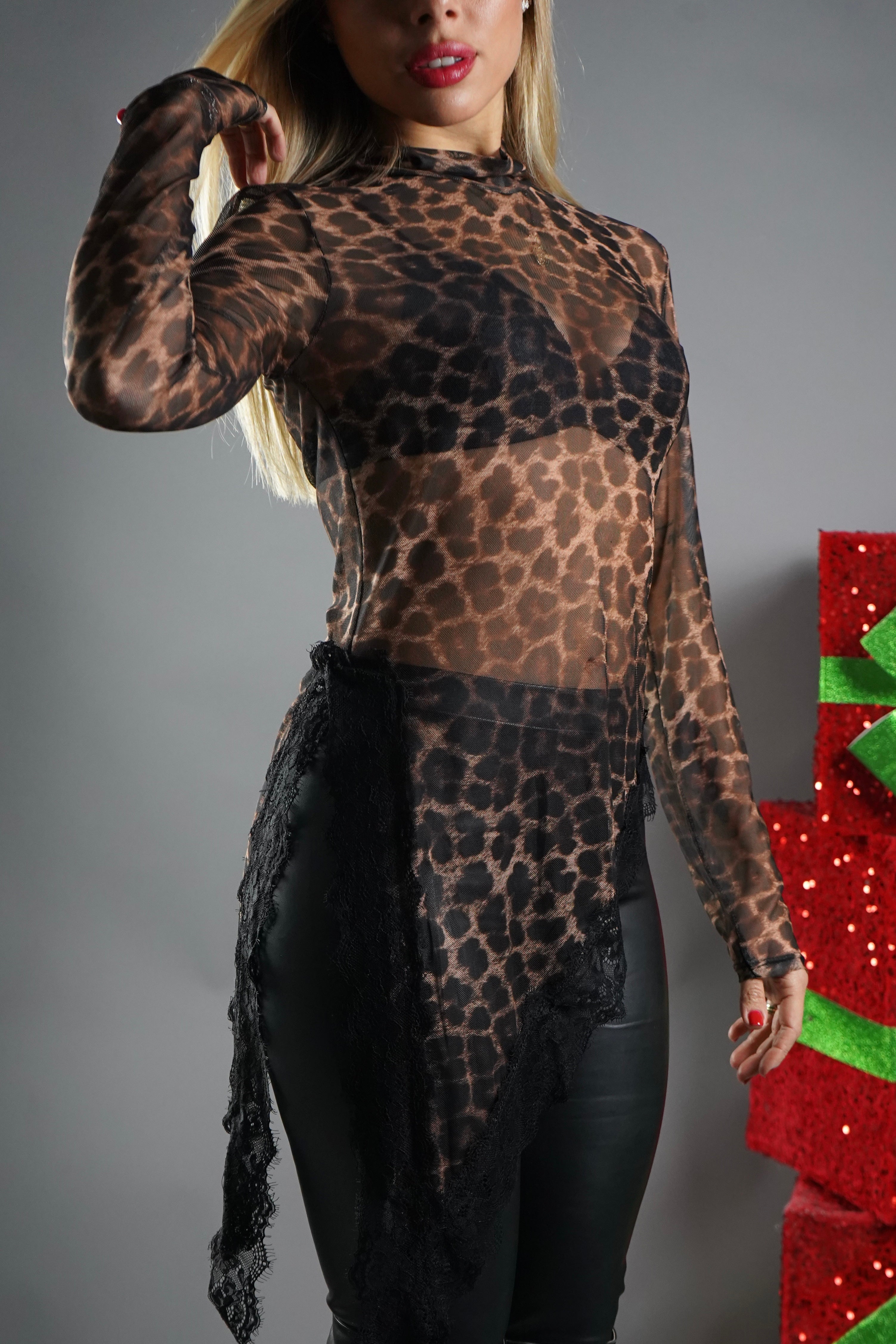 TOP ANIMALIER ASIMMETRICO