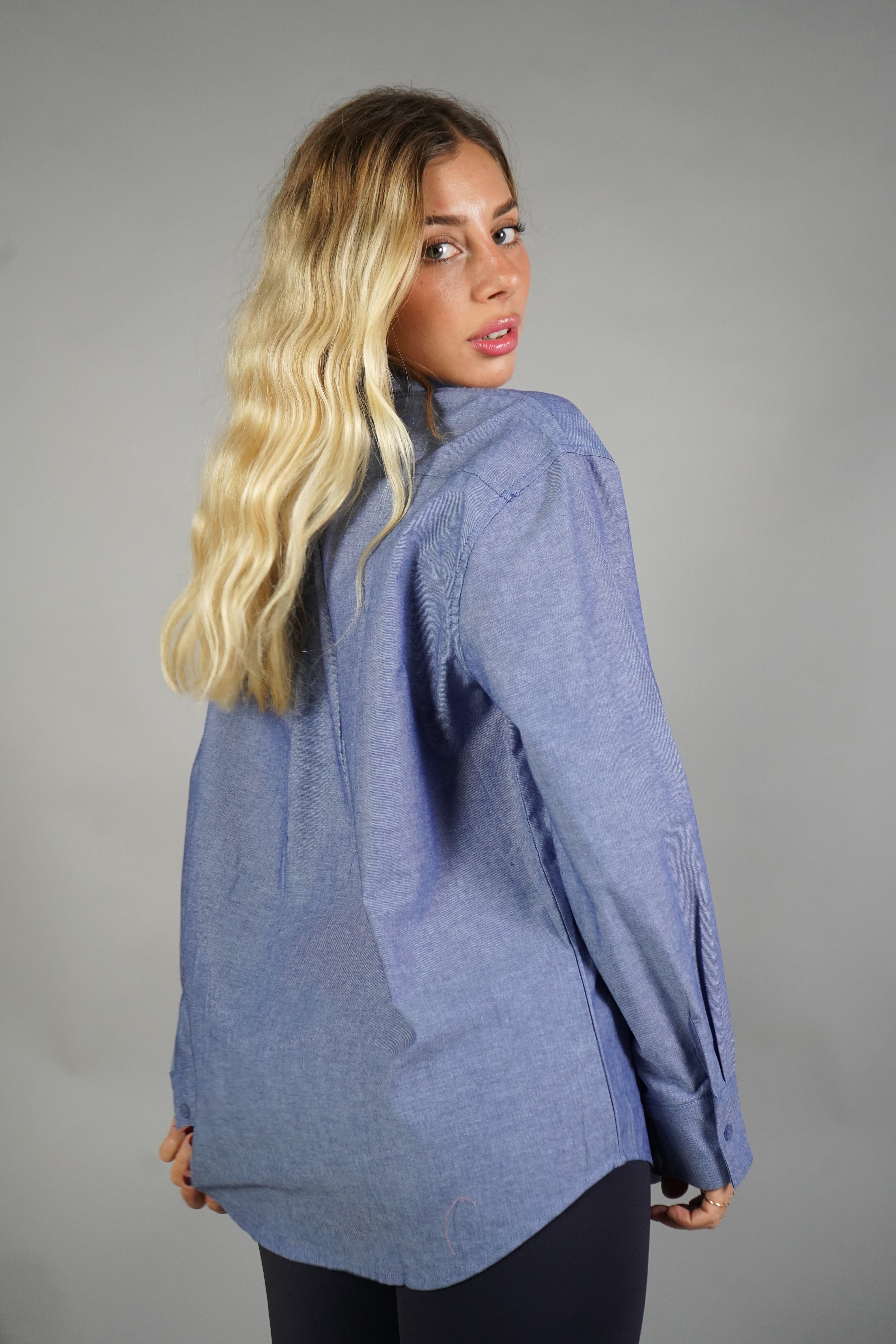 CAMICIA OXFORD AZZURRA