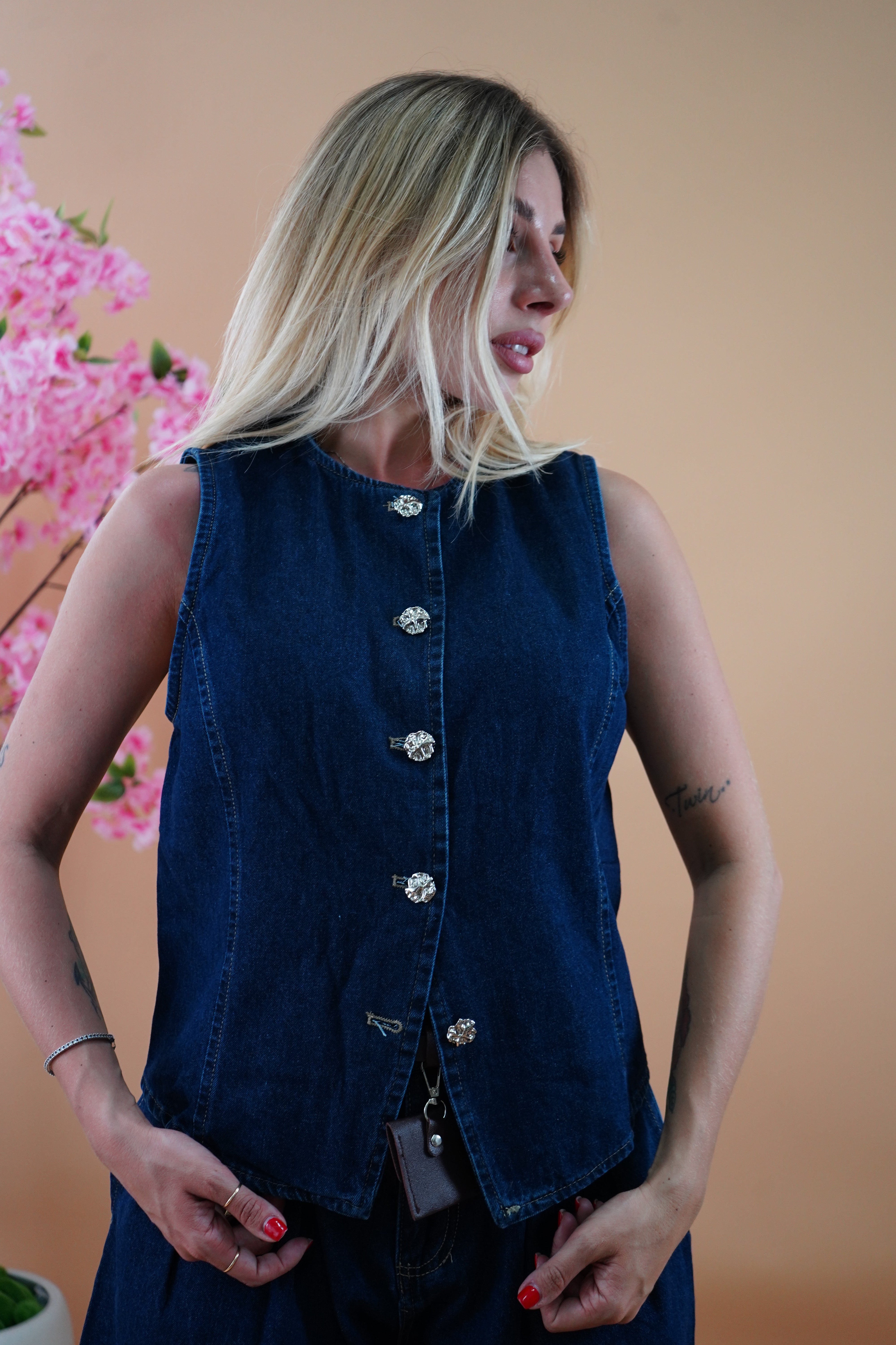 COORDINATO ANNA DENIM SCURO
