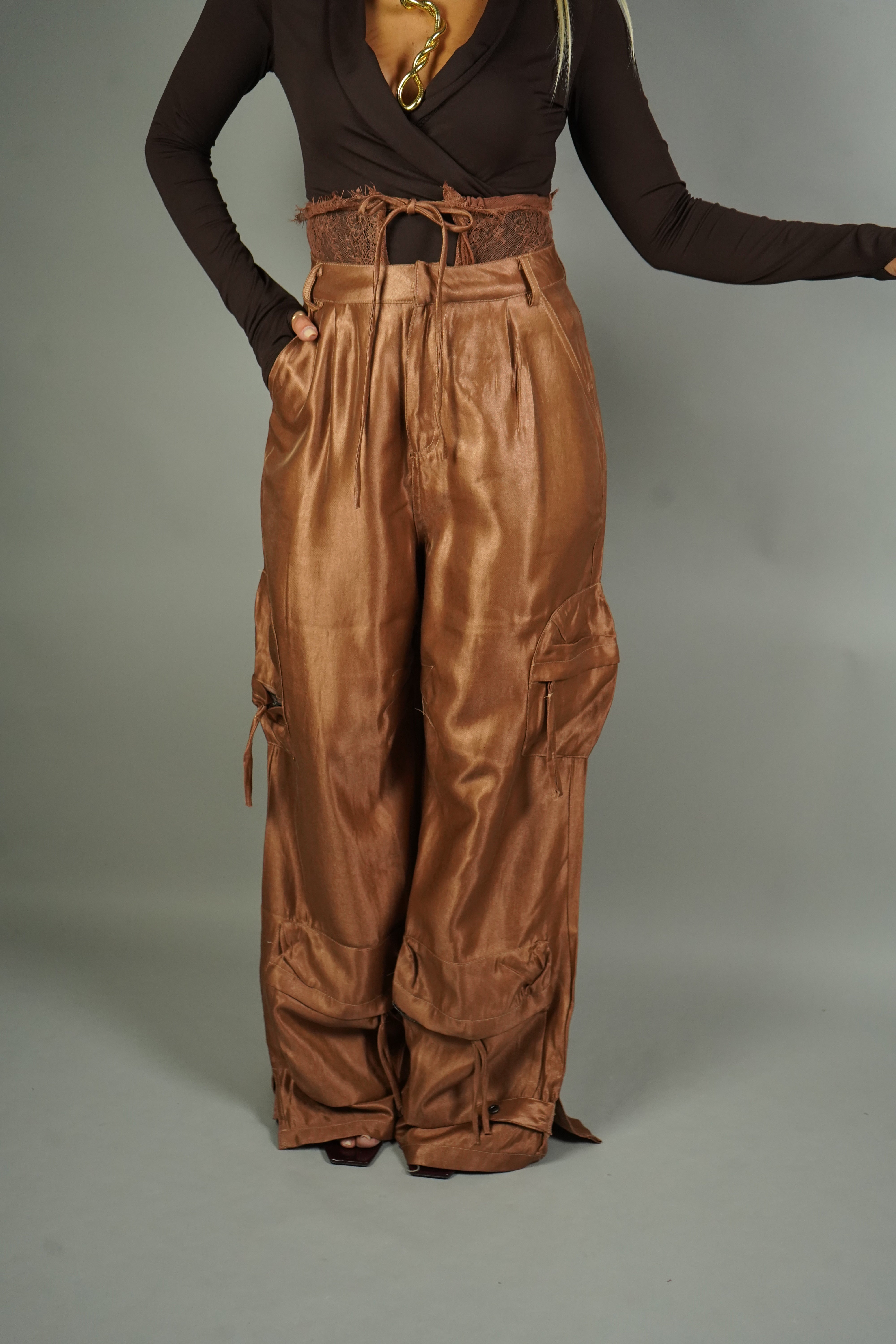 CARGO SATIN HOLLYWOOD ORO ROSA