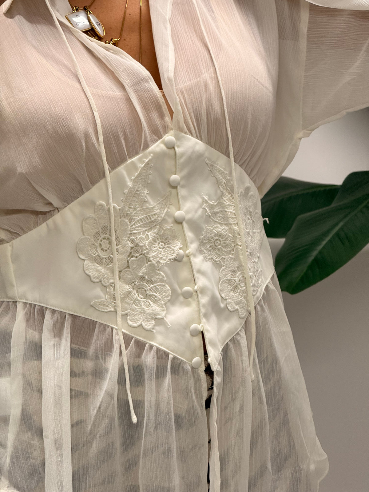 CAMICIA ROMANTICA BIANCA