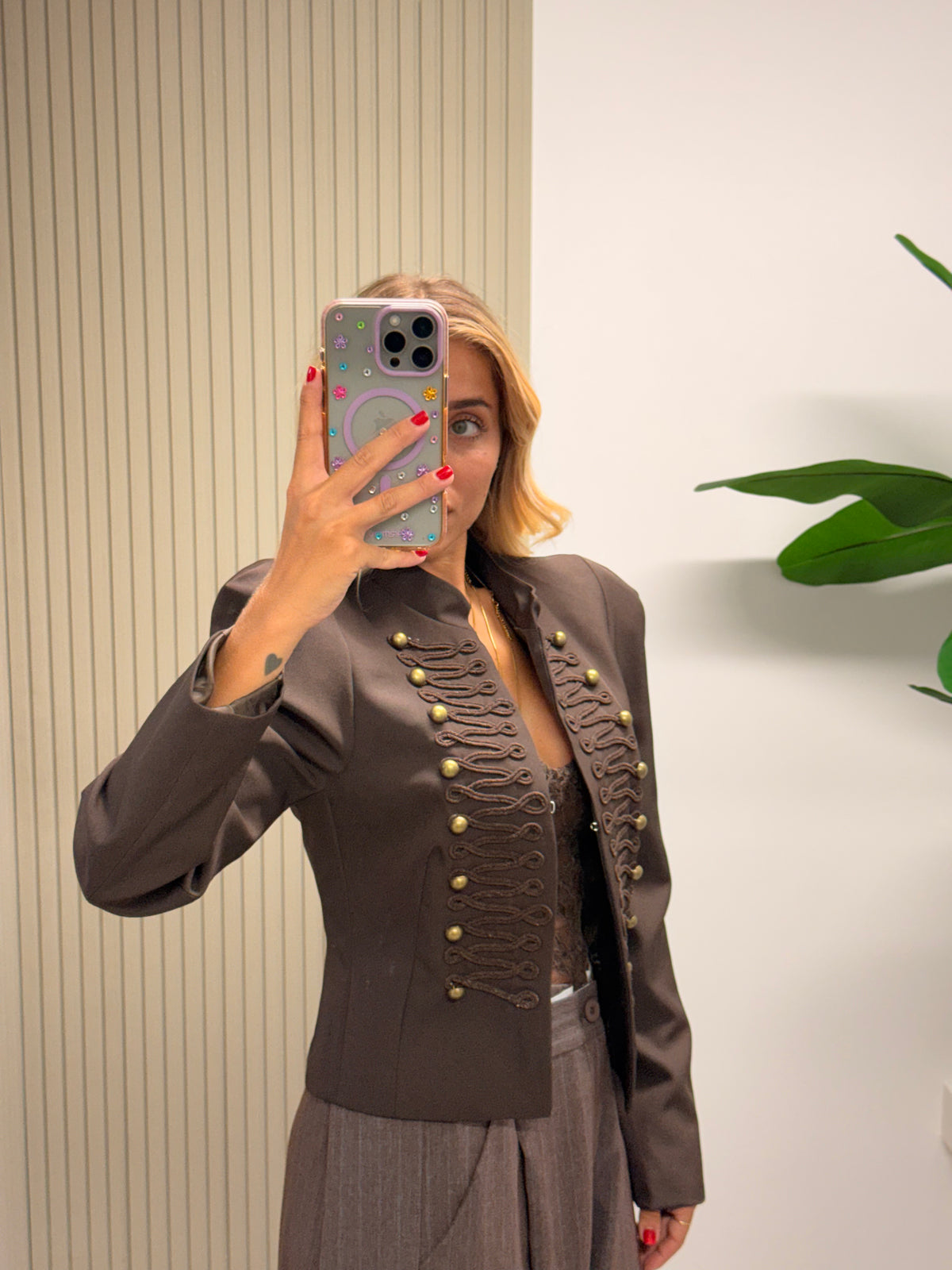 BLAZER NAPOLEONE MARRONE