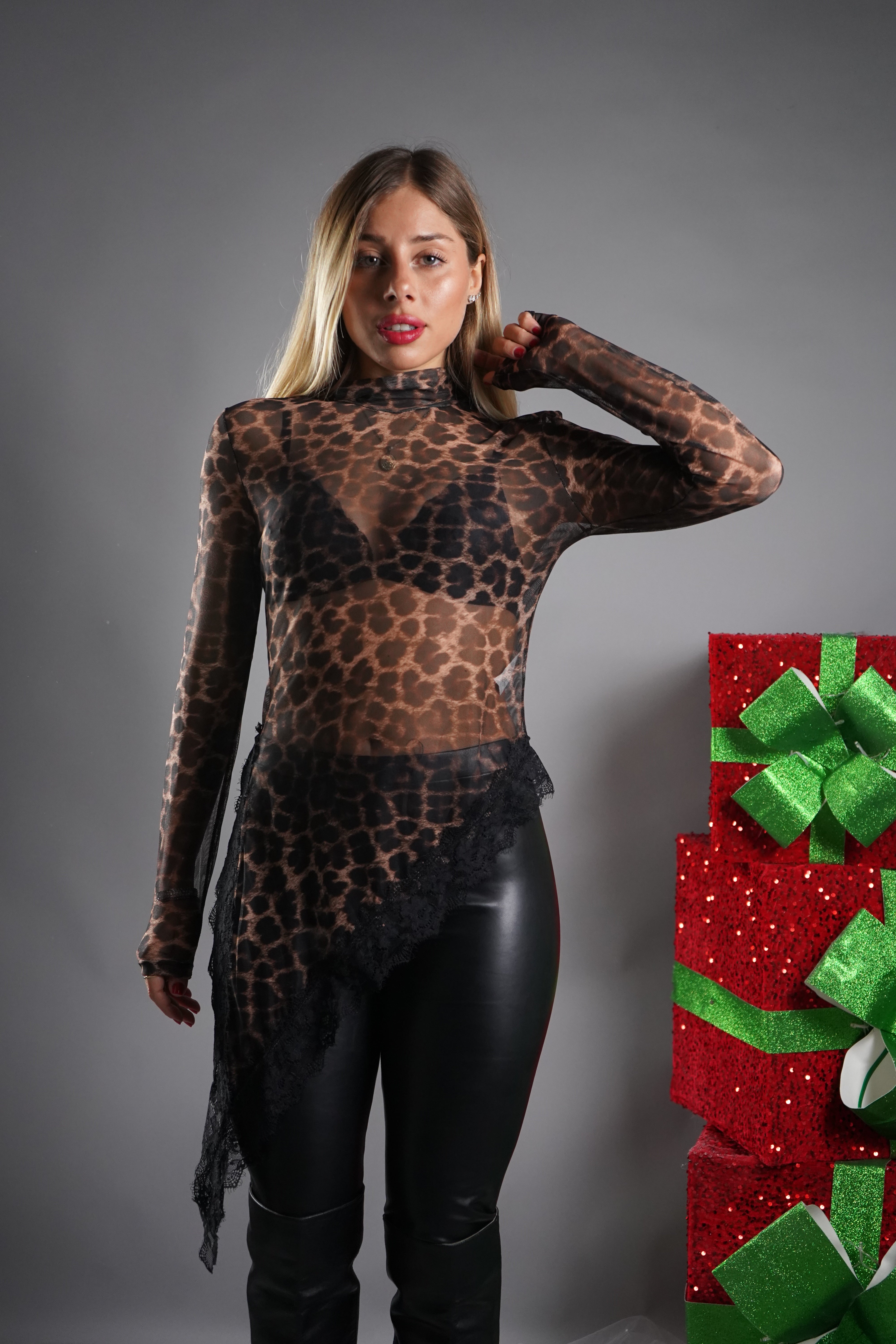 TOP ANIMALIER ASIMMETRICO