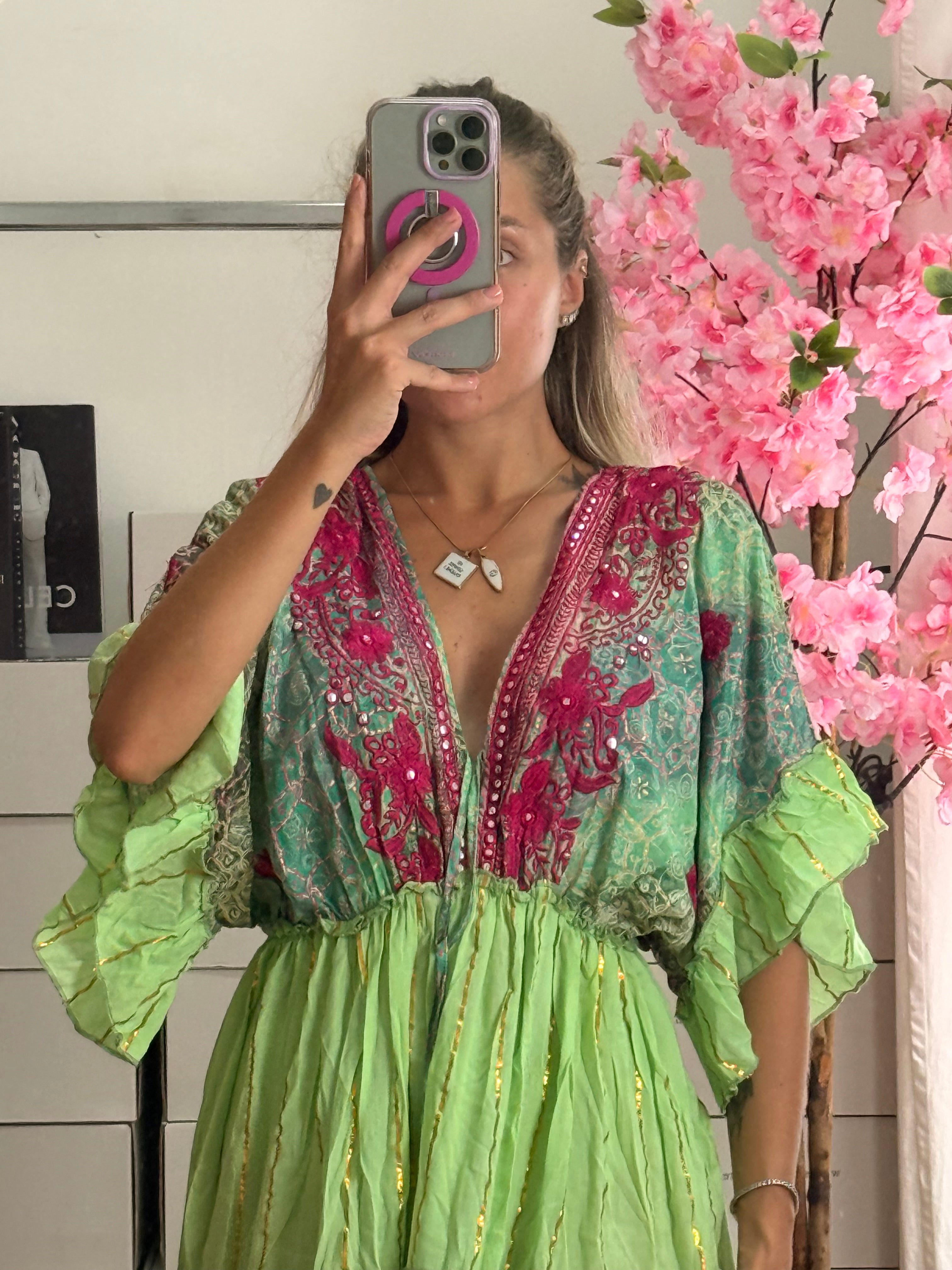 DRESS PARTENOPE VERDE