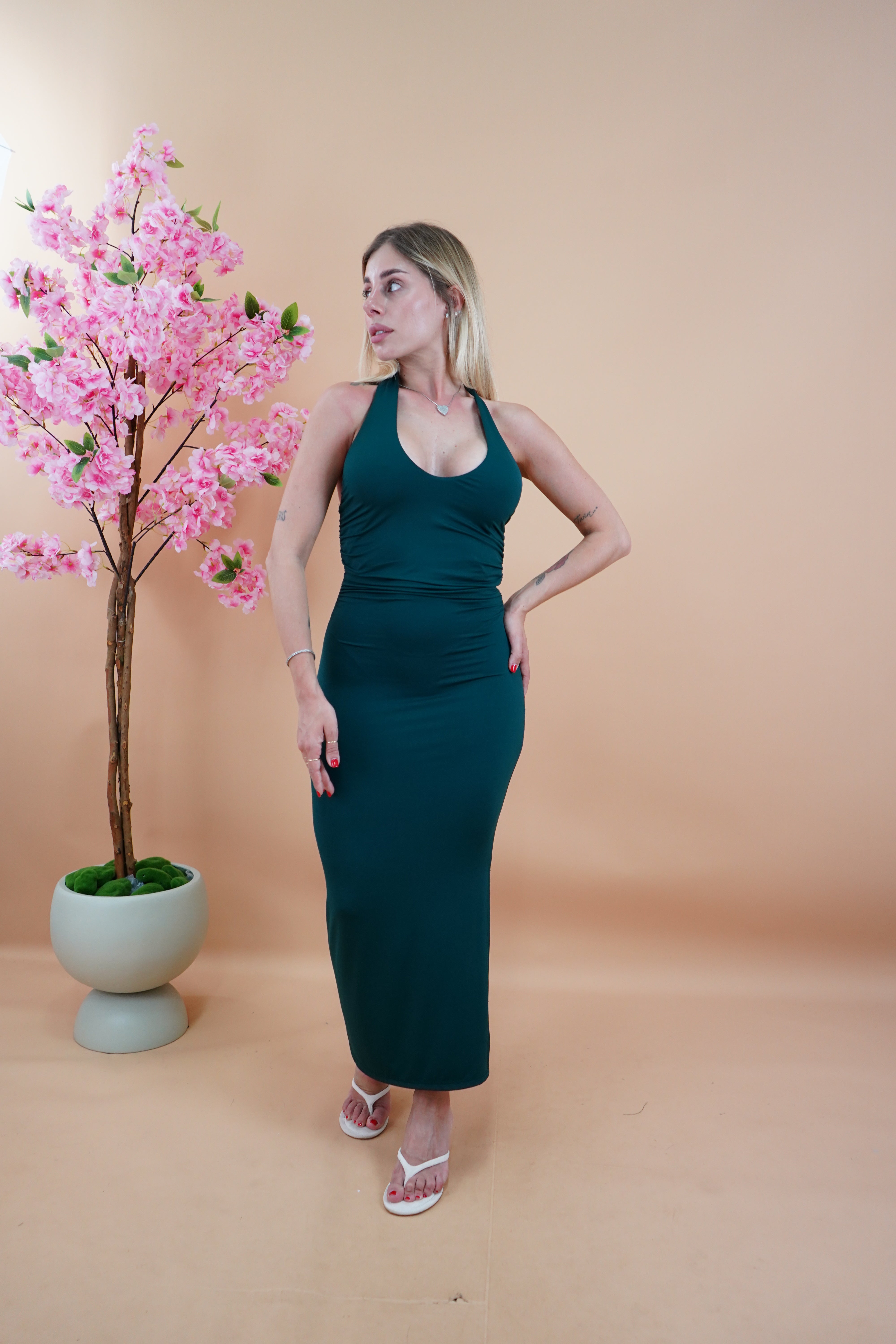 LONG DRESS ILARIA PETROLIO