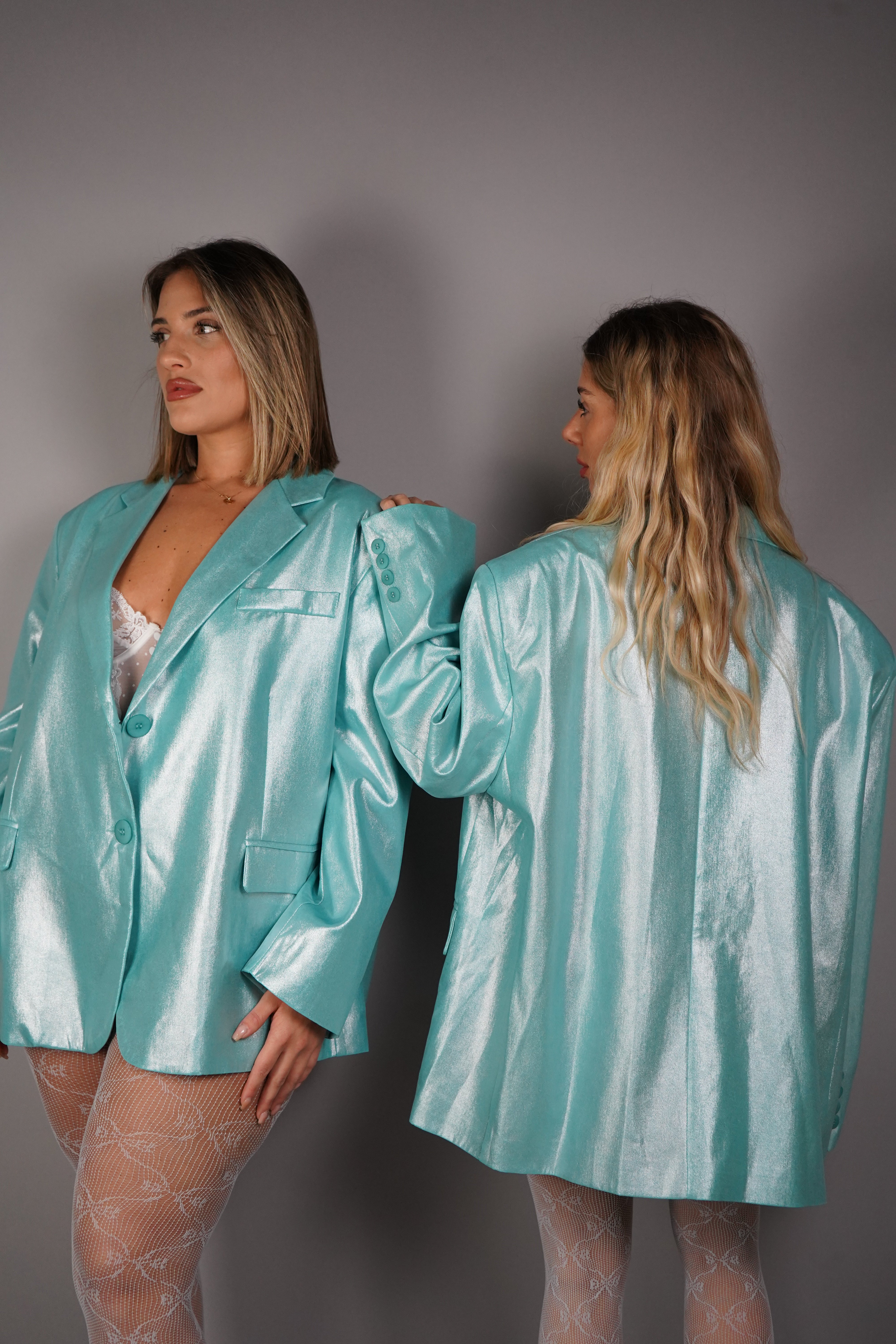 BLAZER OVERSIZE ACQUAMARINA BY LUMINA