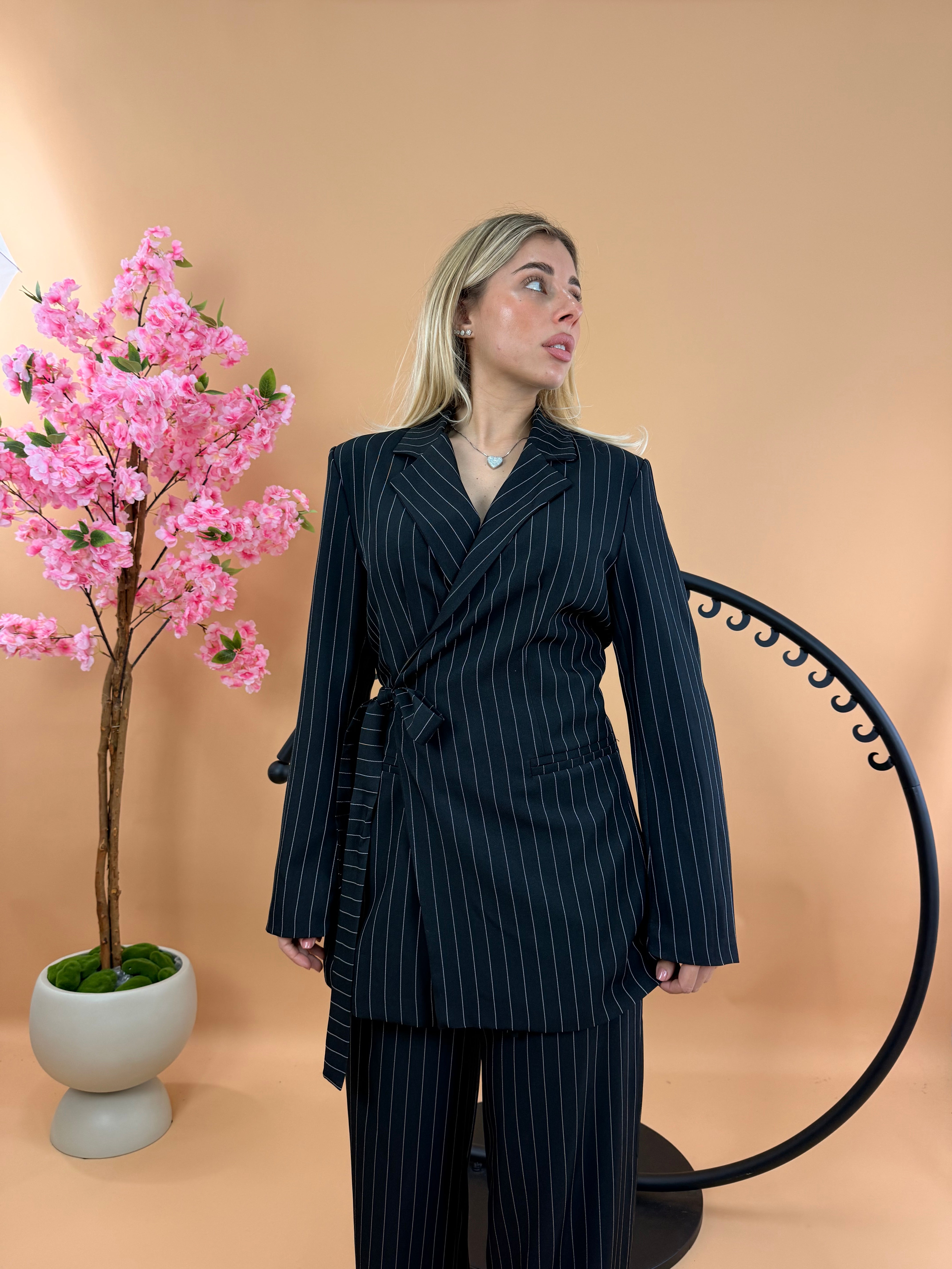 TAILLEUR SARIANA GESSATO NERO