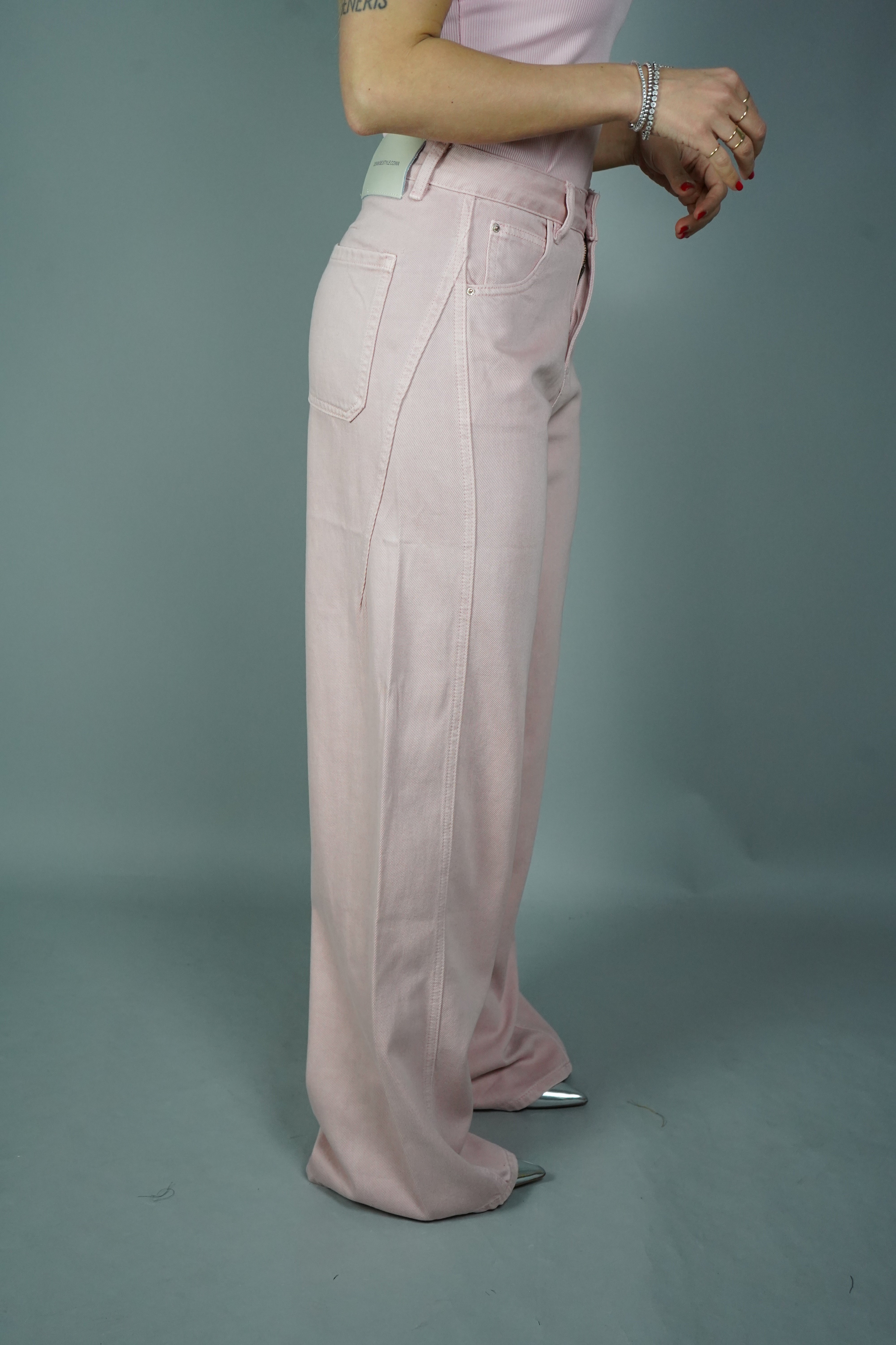 JEANS WIDE ROSA