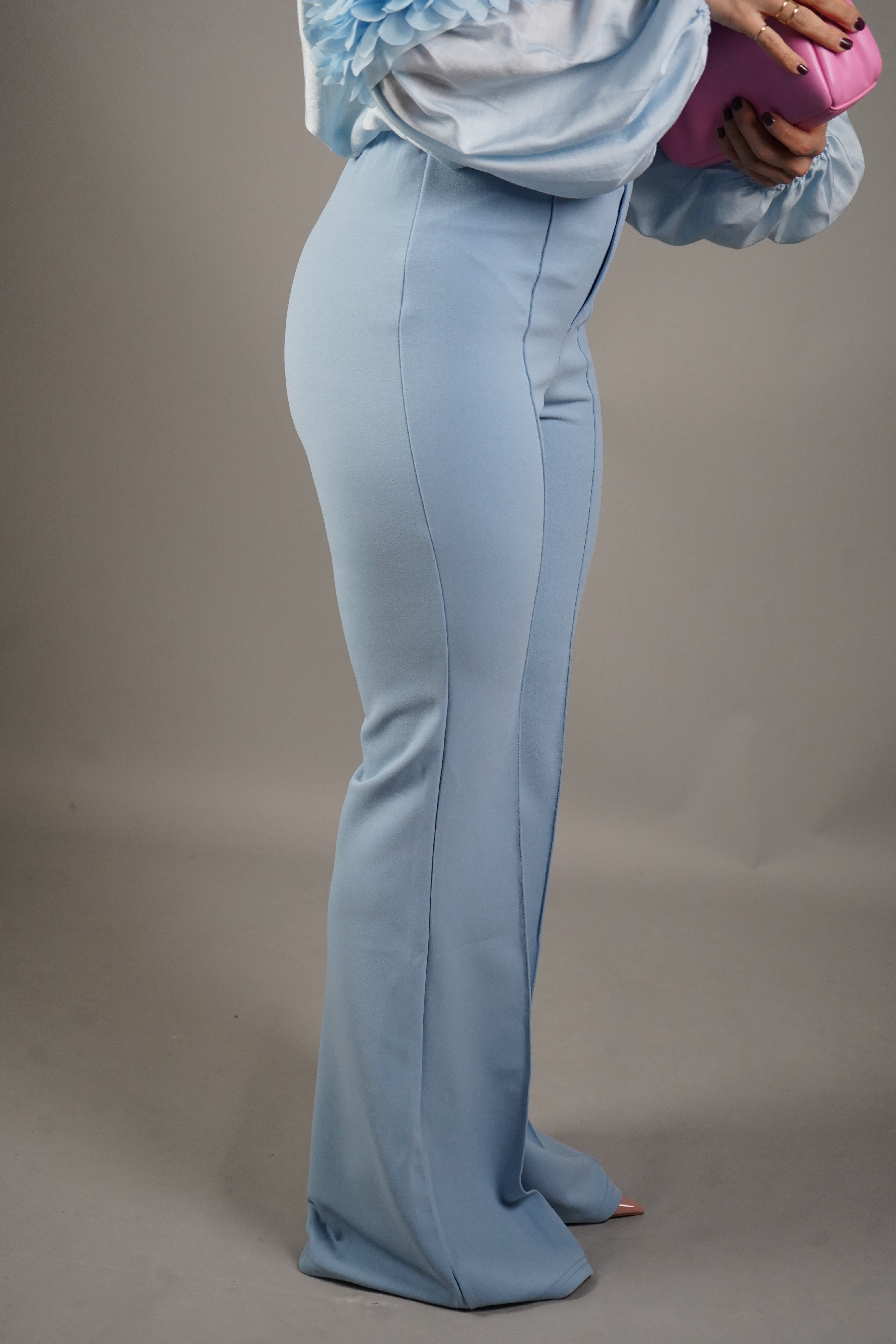 PANTALONE ZAMPA AZZURRO