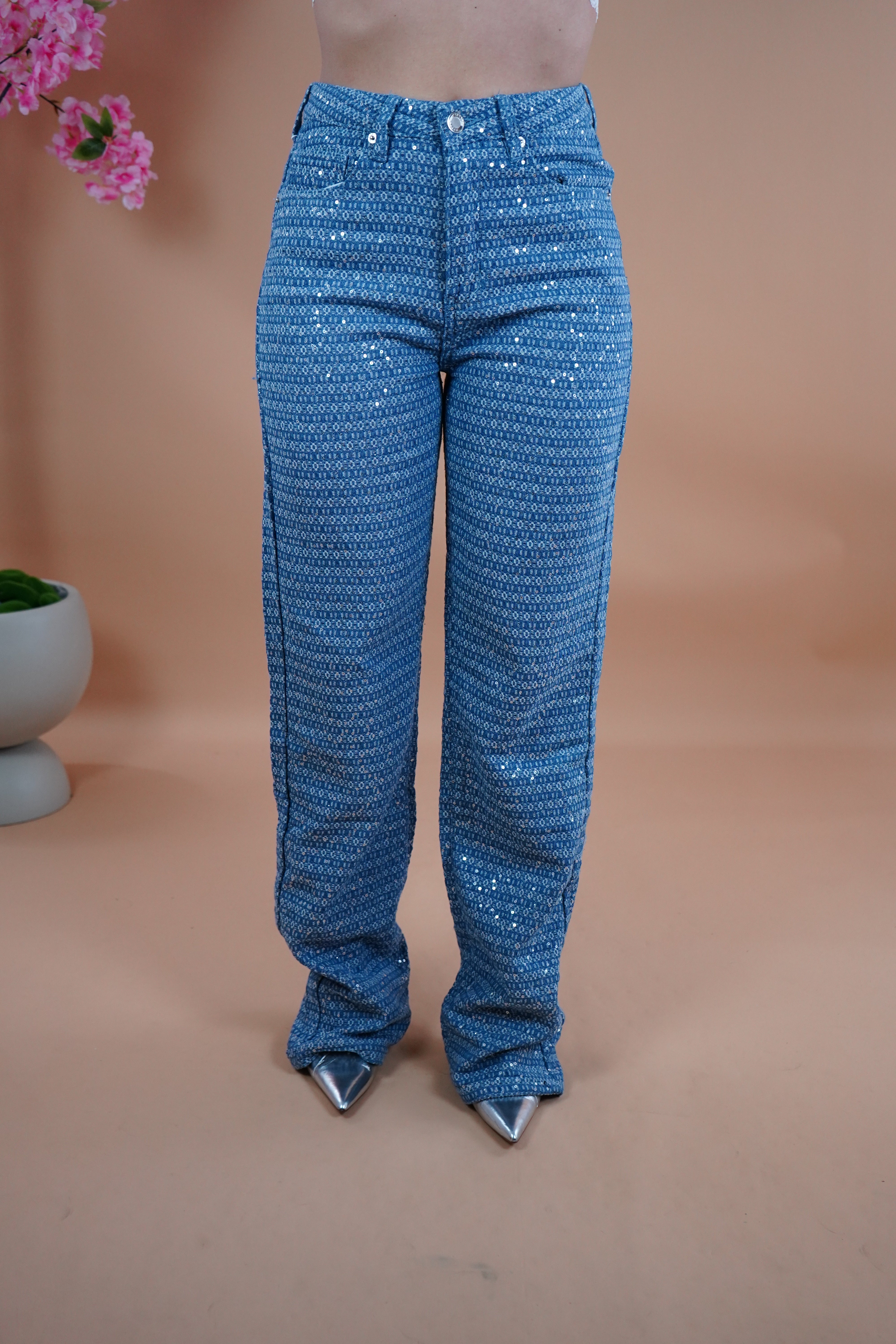 COORDINATO DENIM E PAILLETTES SESE