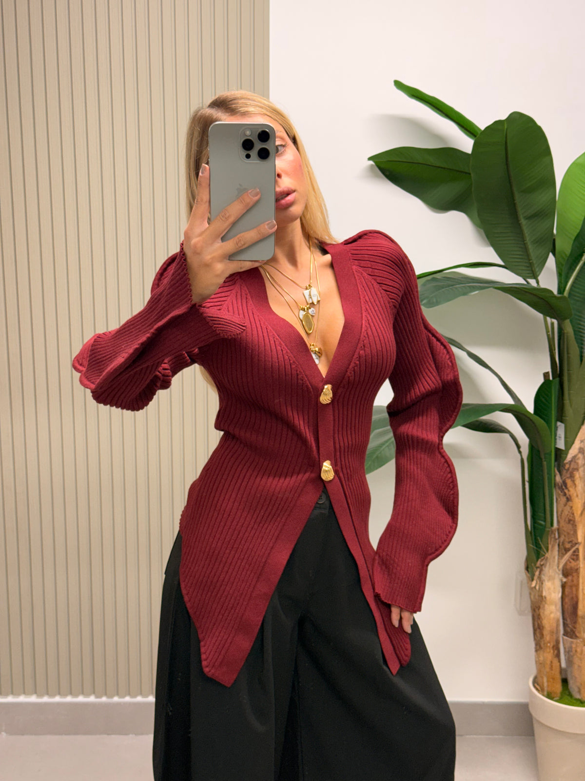 MAGLIA LIBELLULA BORDEAUX