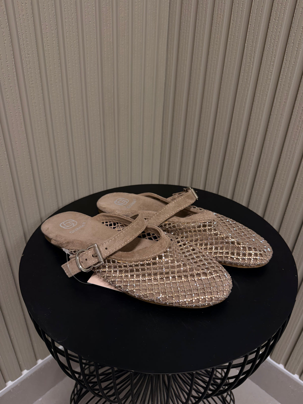 BAMBOLINA STRASS BEIGE