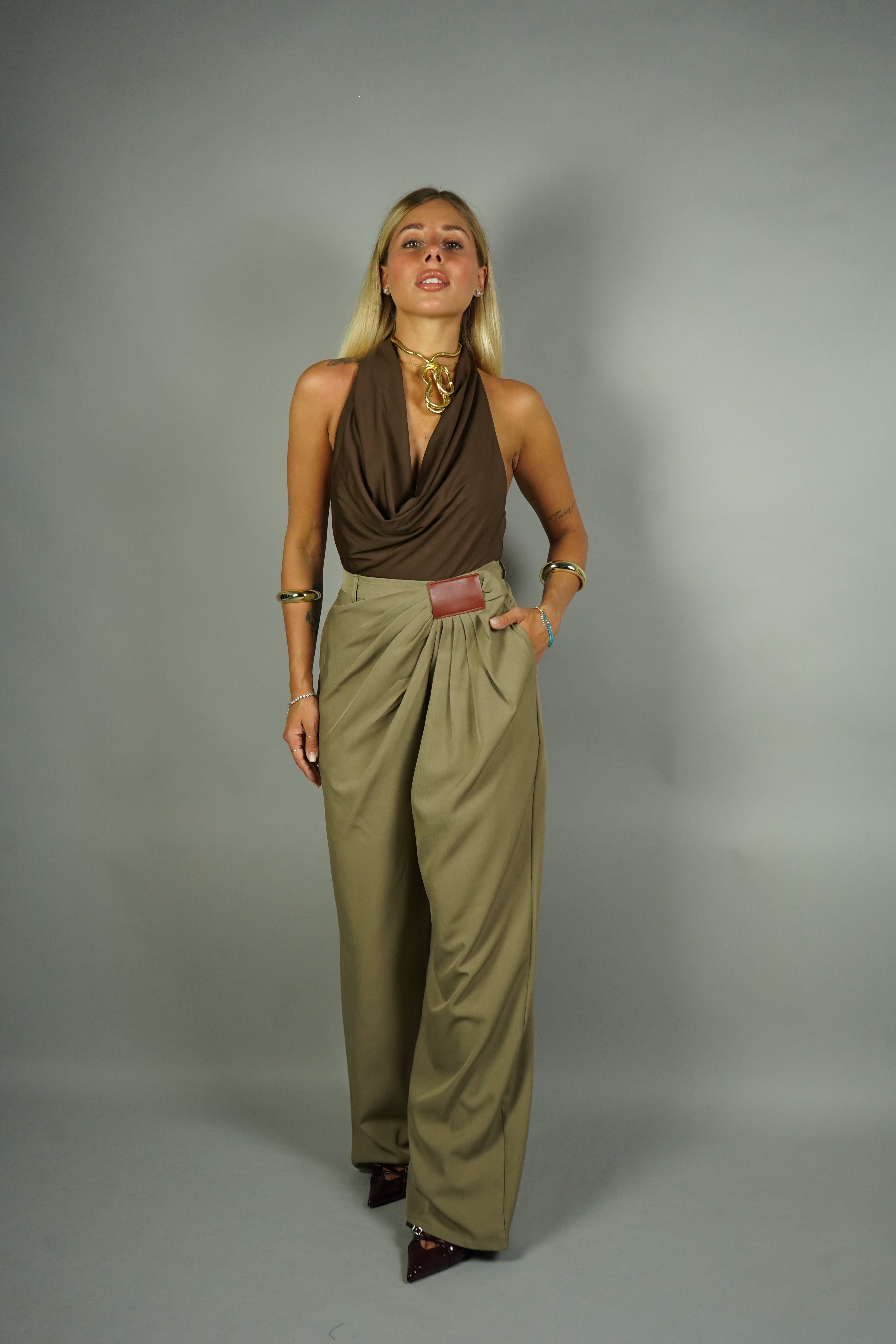 PANTALONE WAVE CAMMELLO