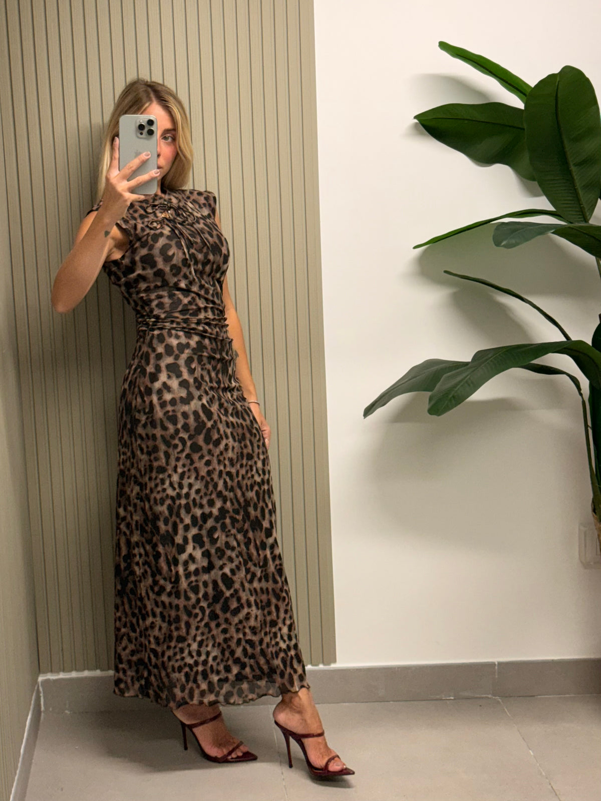 LONG DRESS ANIMALIER