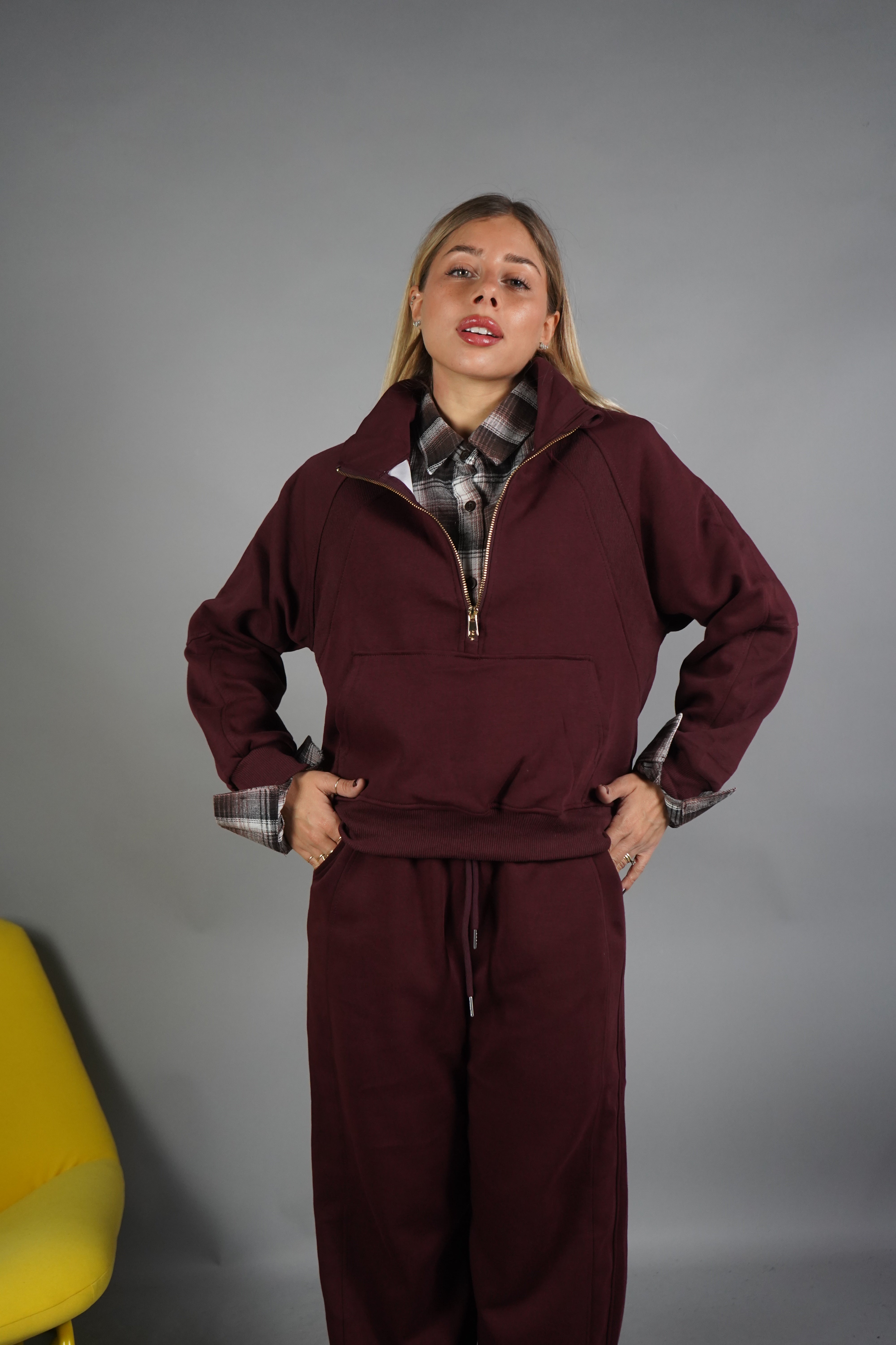 TUTA ZIP BORDEAUX
