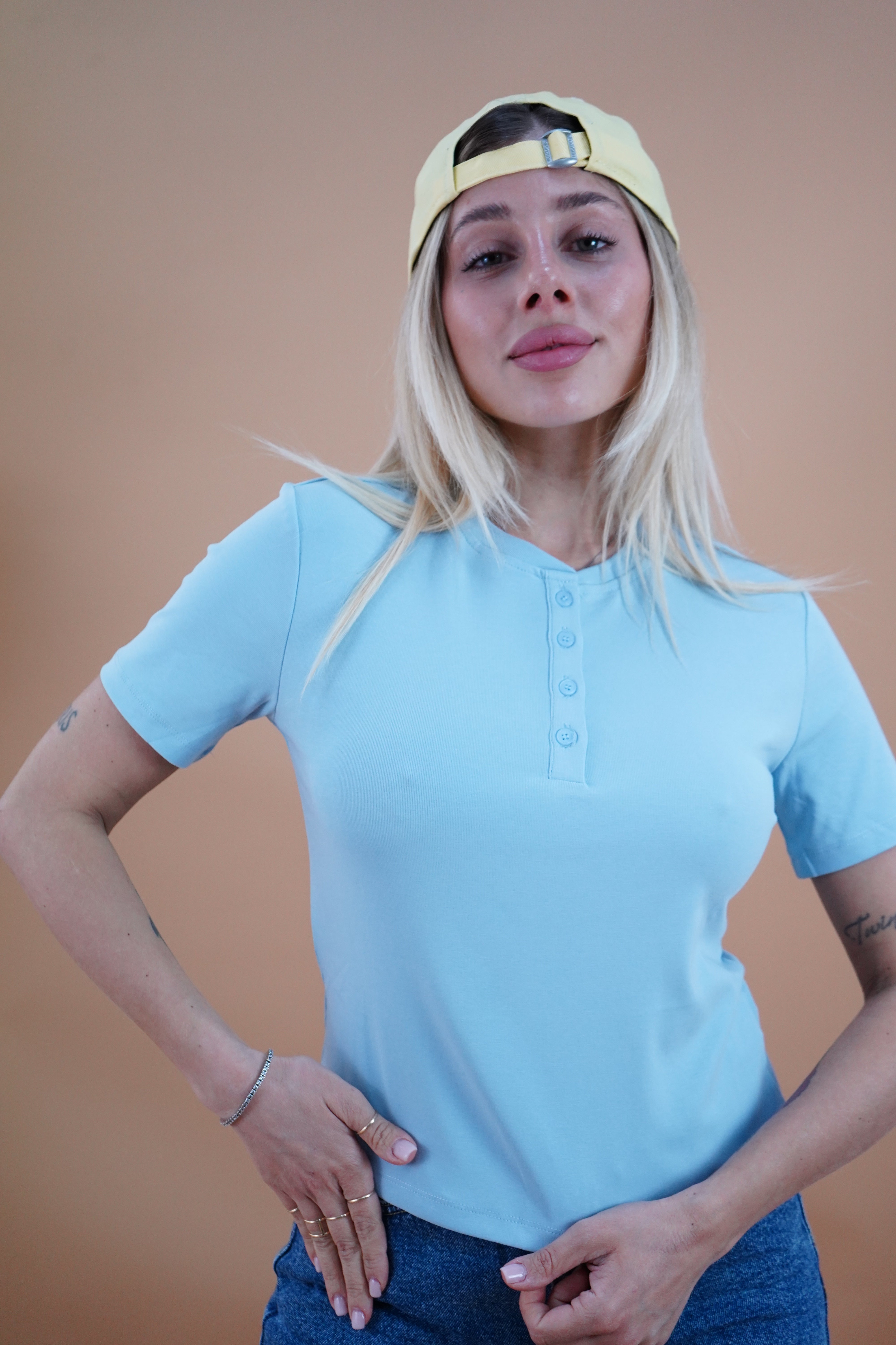 MAGLIA SERAFINA LUMINA AZZURRA