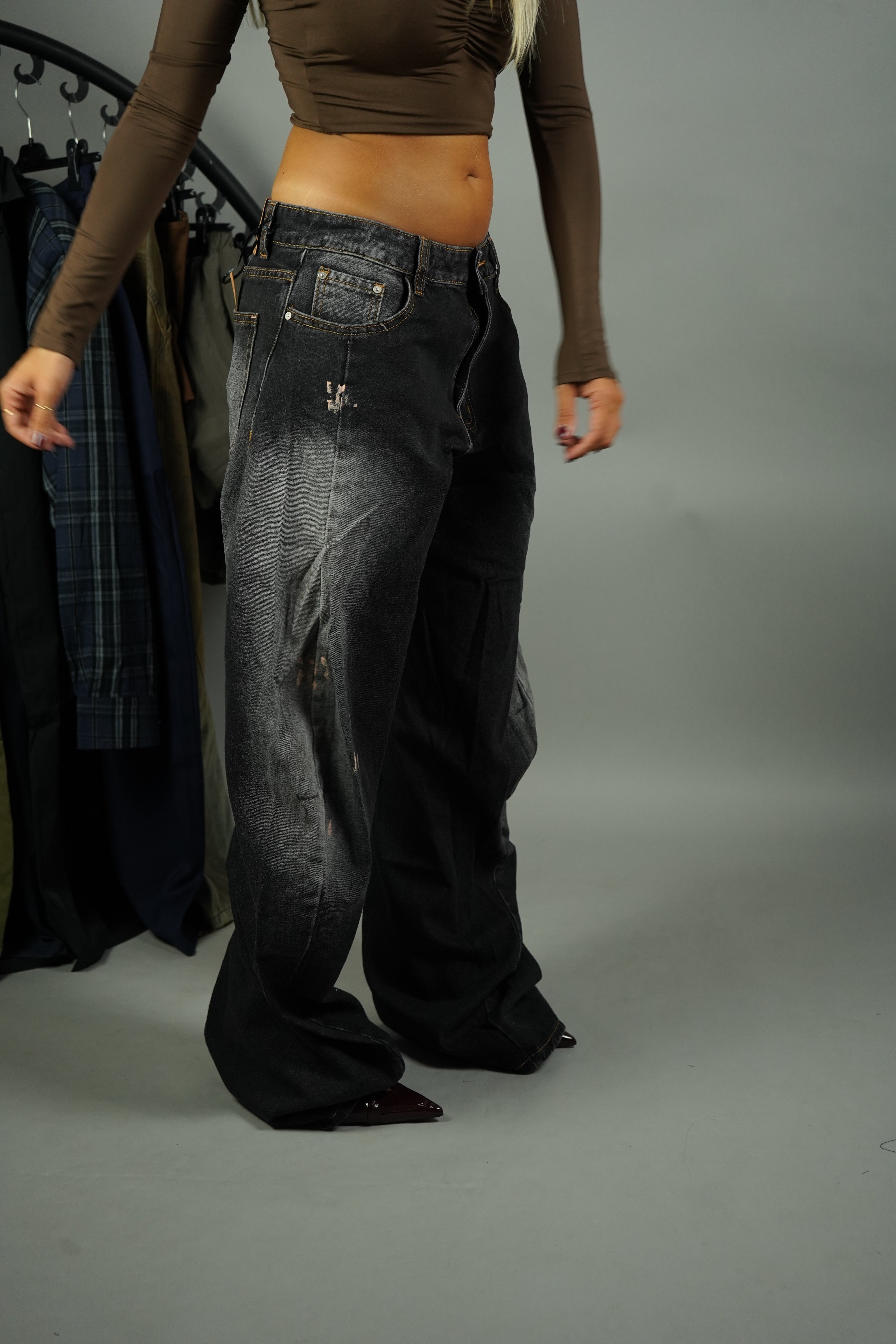 JEANS ACNE NERO