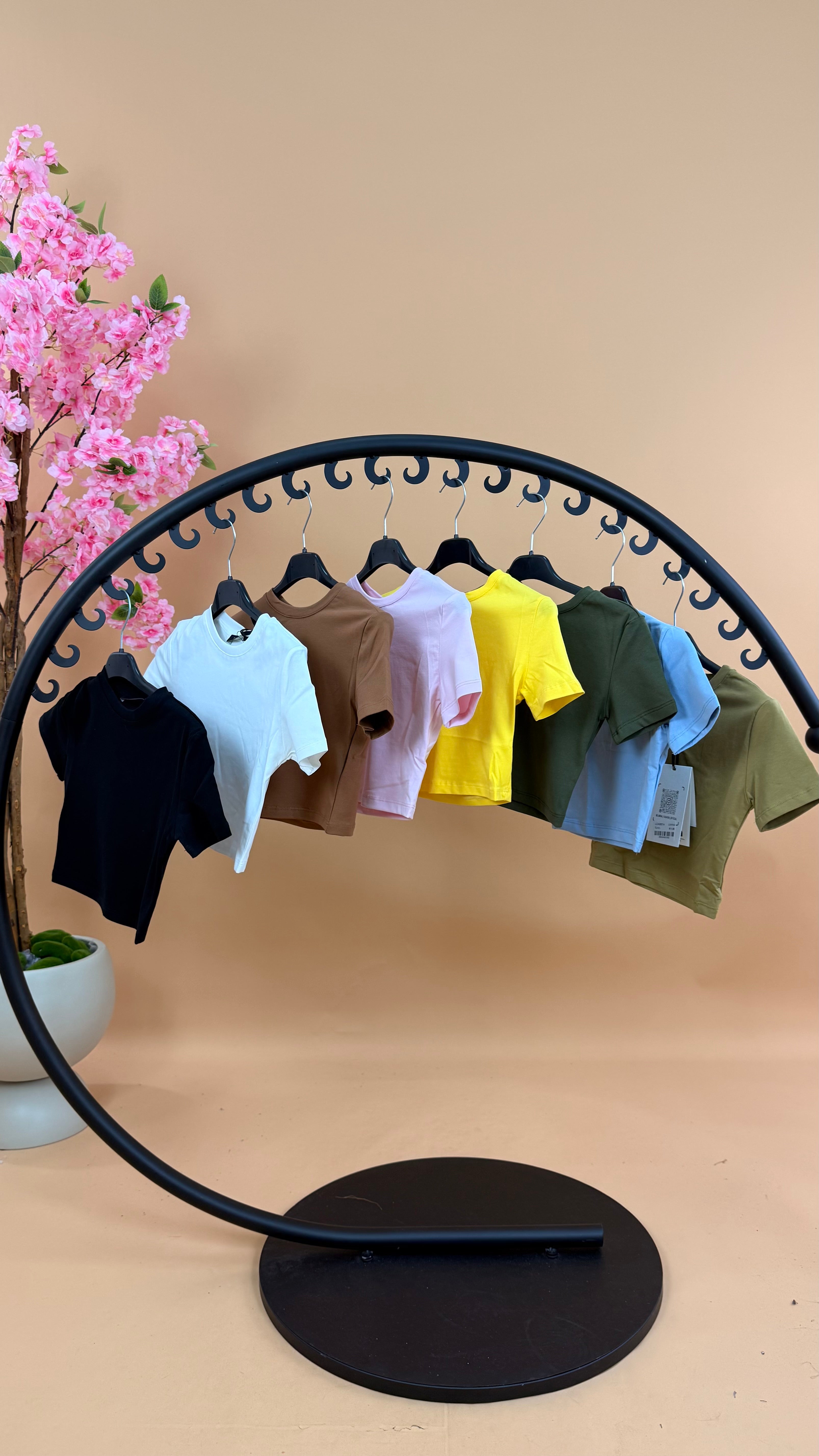 T-SHIRT CROP LUMINA (vari colori)