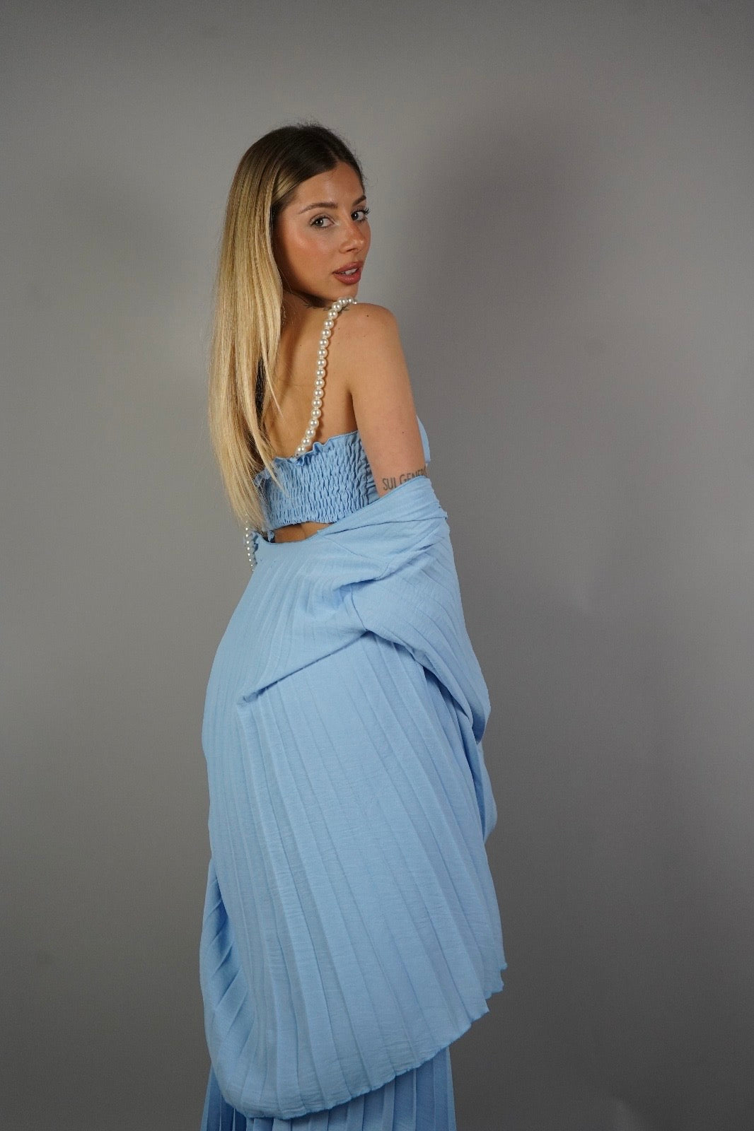 COORDINATO FIOCCO AZZURRO