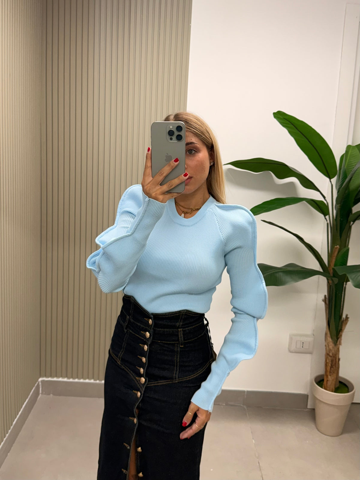 MAGLIA NUVOLA AZZURRA