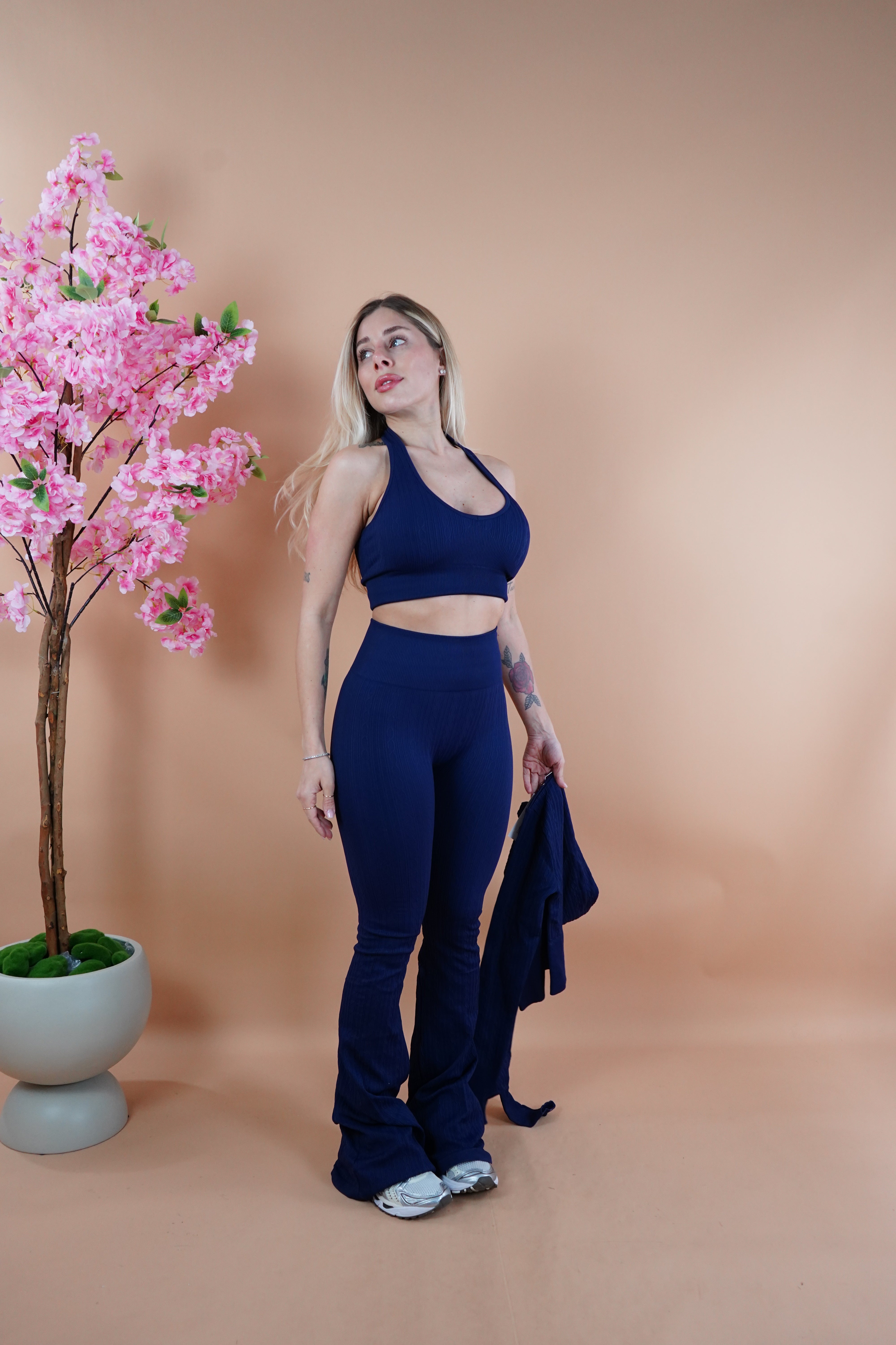 COORDINATO GYM PAOLA BLU SCURO