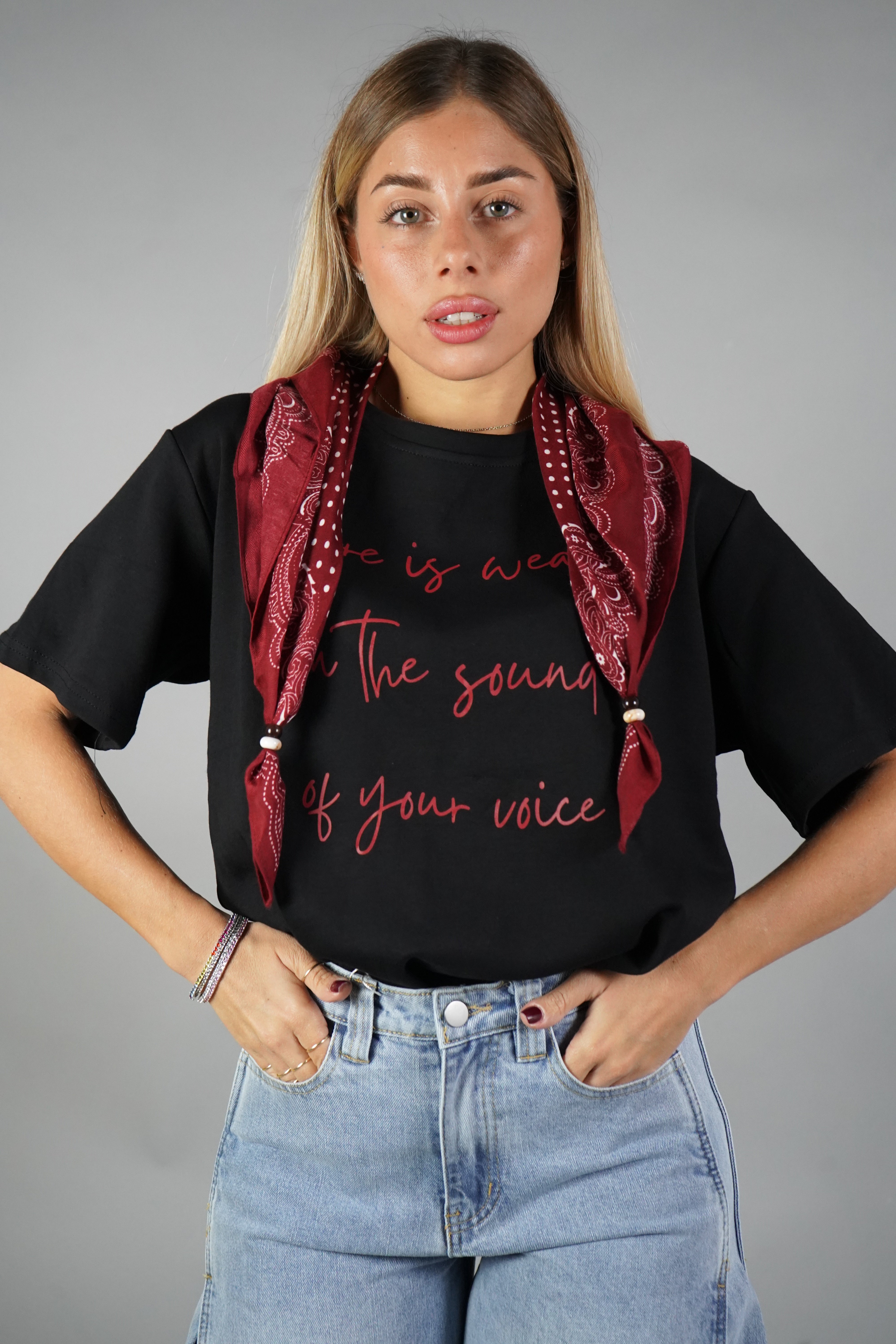 T-SHIRT BANDANA NERA