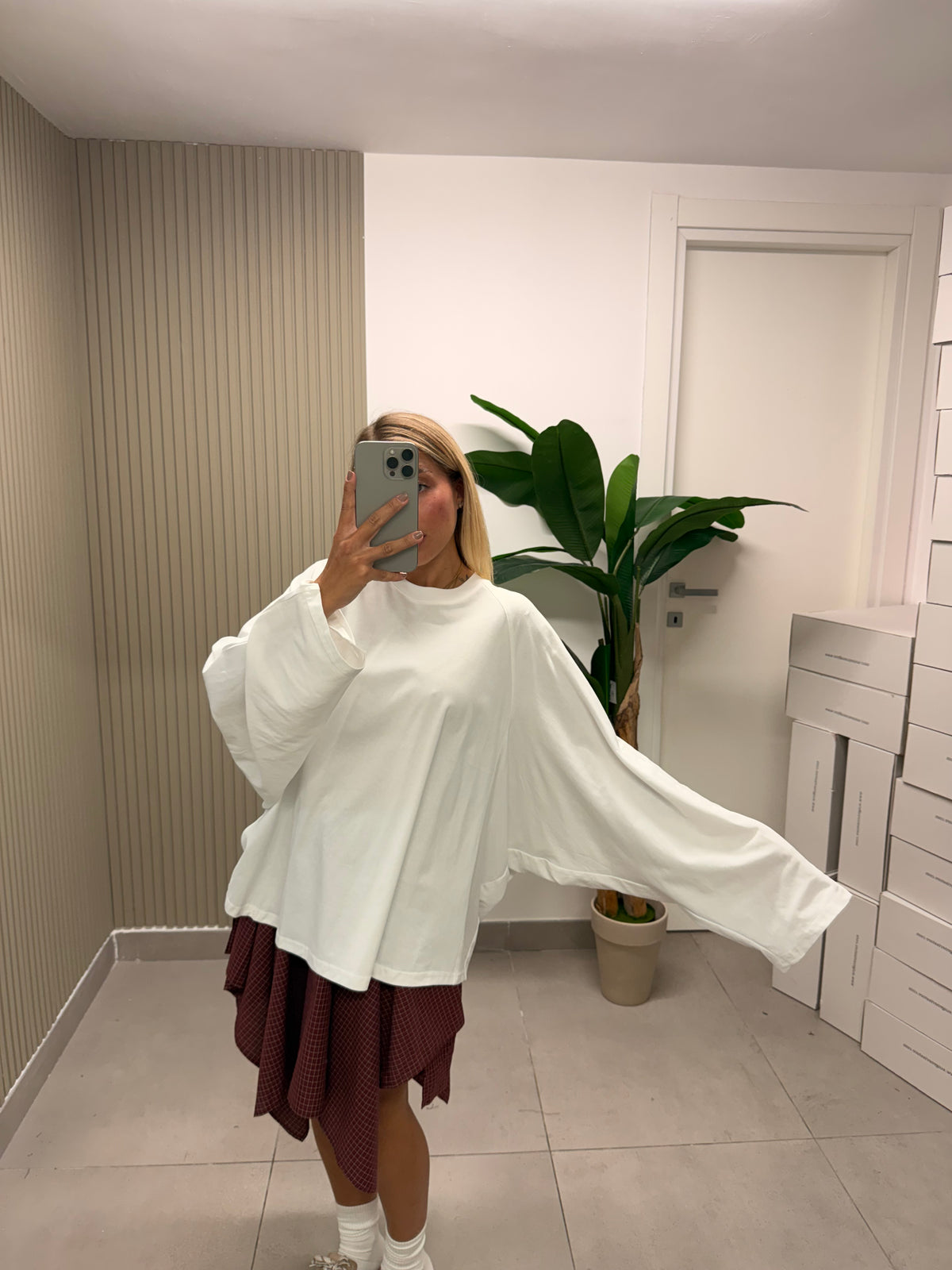 T-SHIRT PIPISTRELLO BIANCA