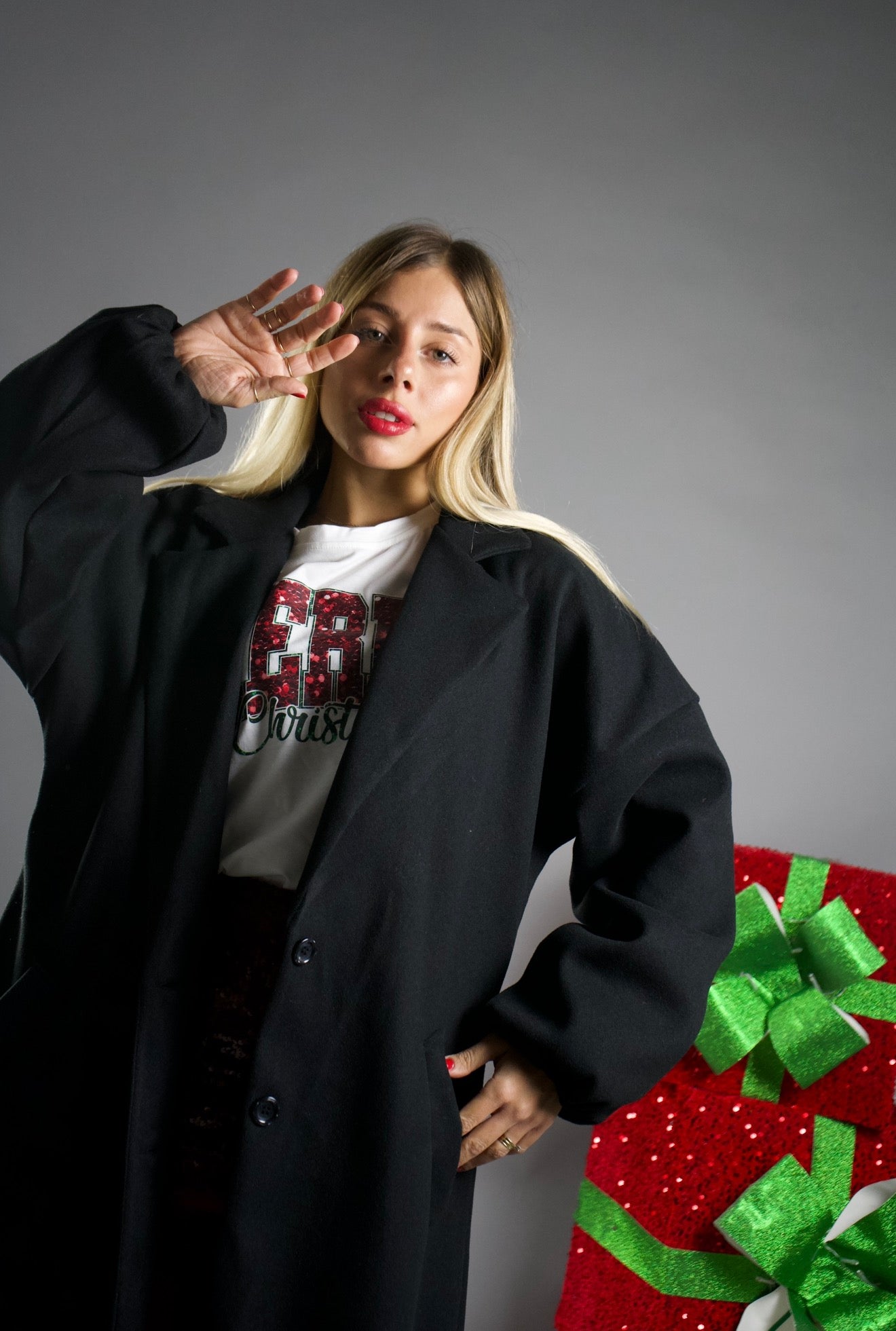 CAPPOTTO LOW CON ARRICCIO NERO