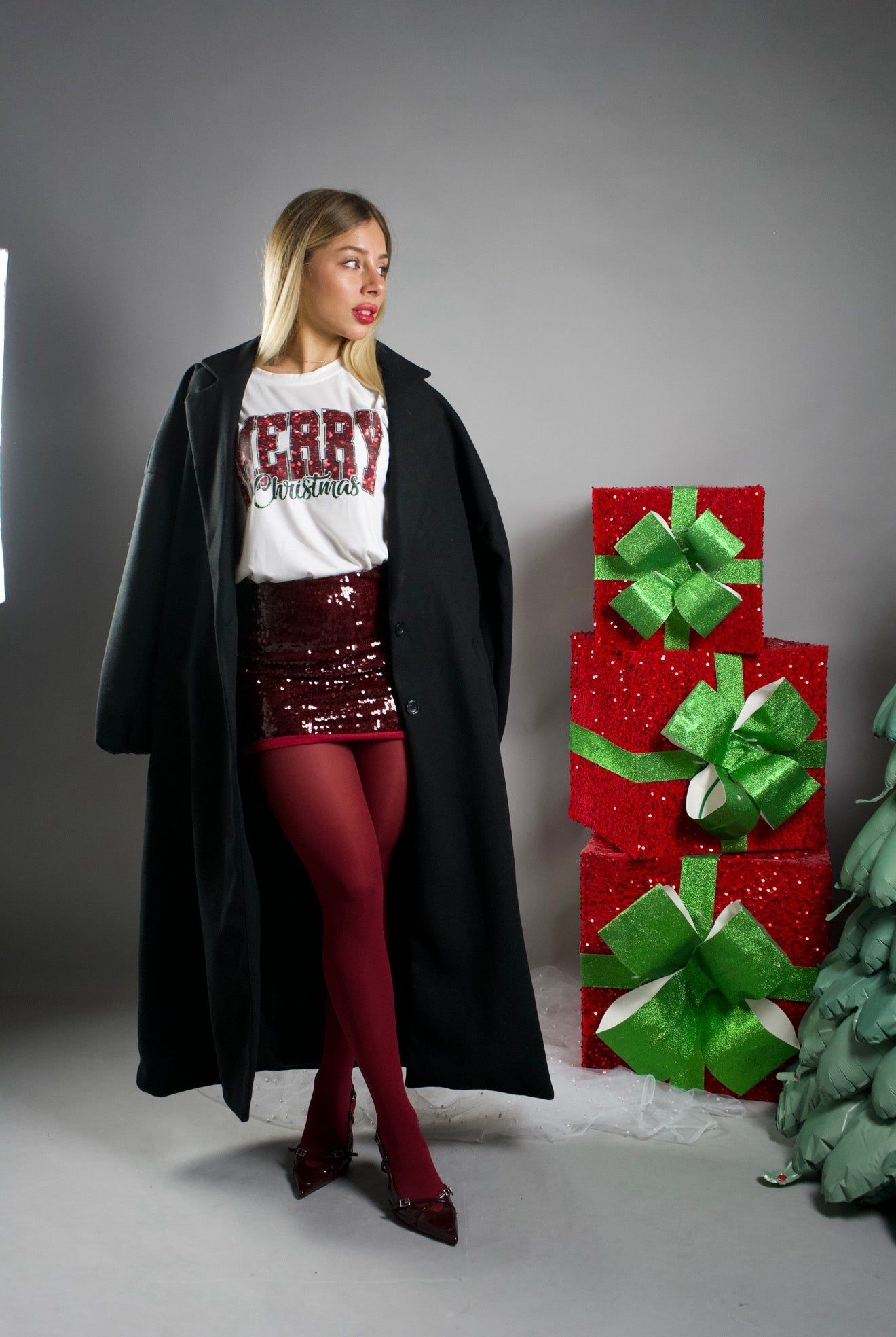 CAPPOTTO LOW CON ARRICCIO NERO