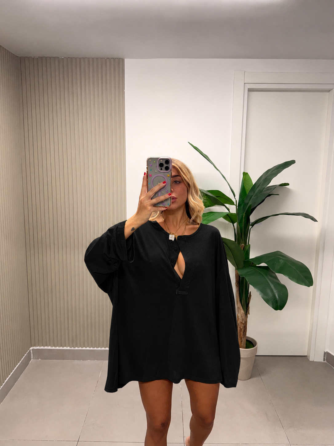 MAXI T-SHIRT BOYFRIEND NERA
