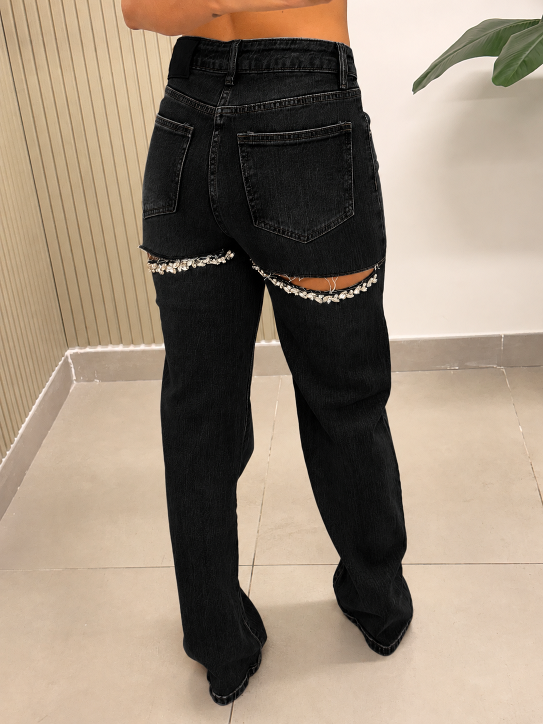 JEANS CUT DIAMOND NERO