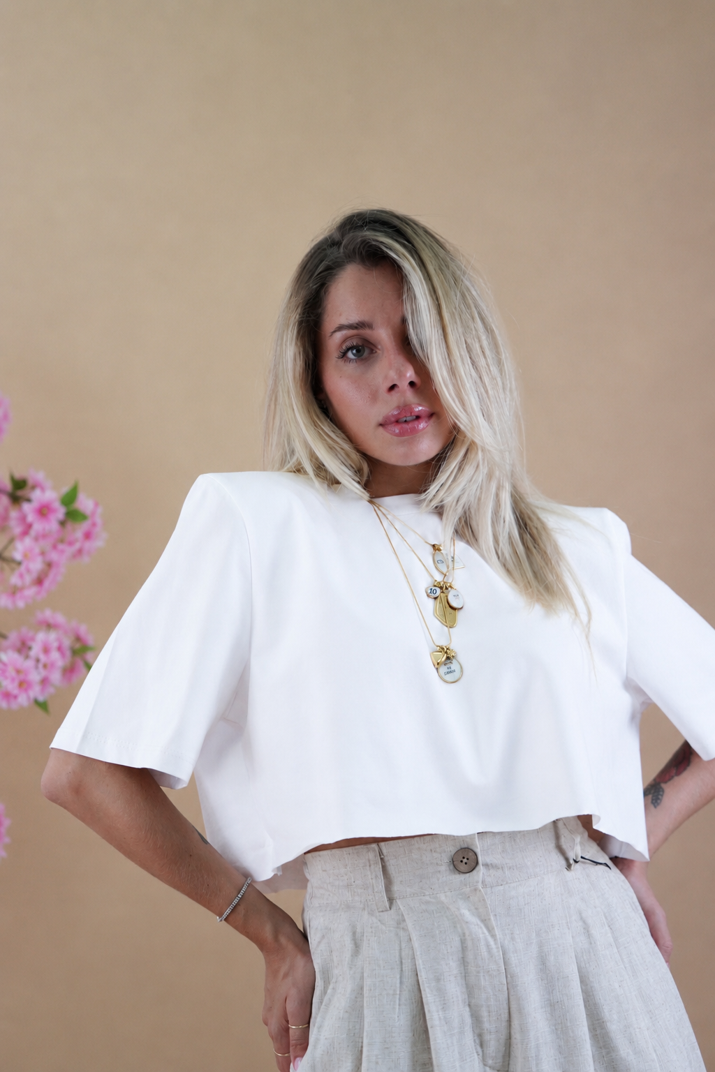 T-SHIRT CROP BIANCA