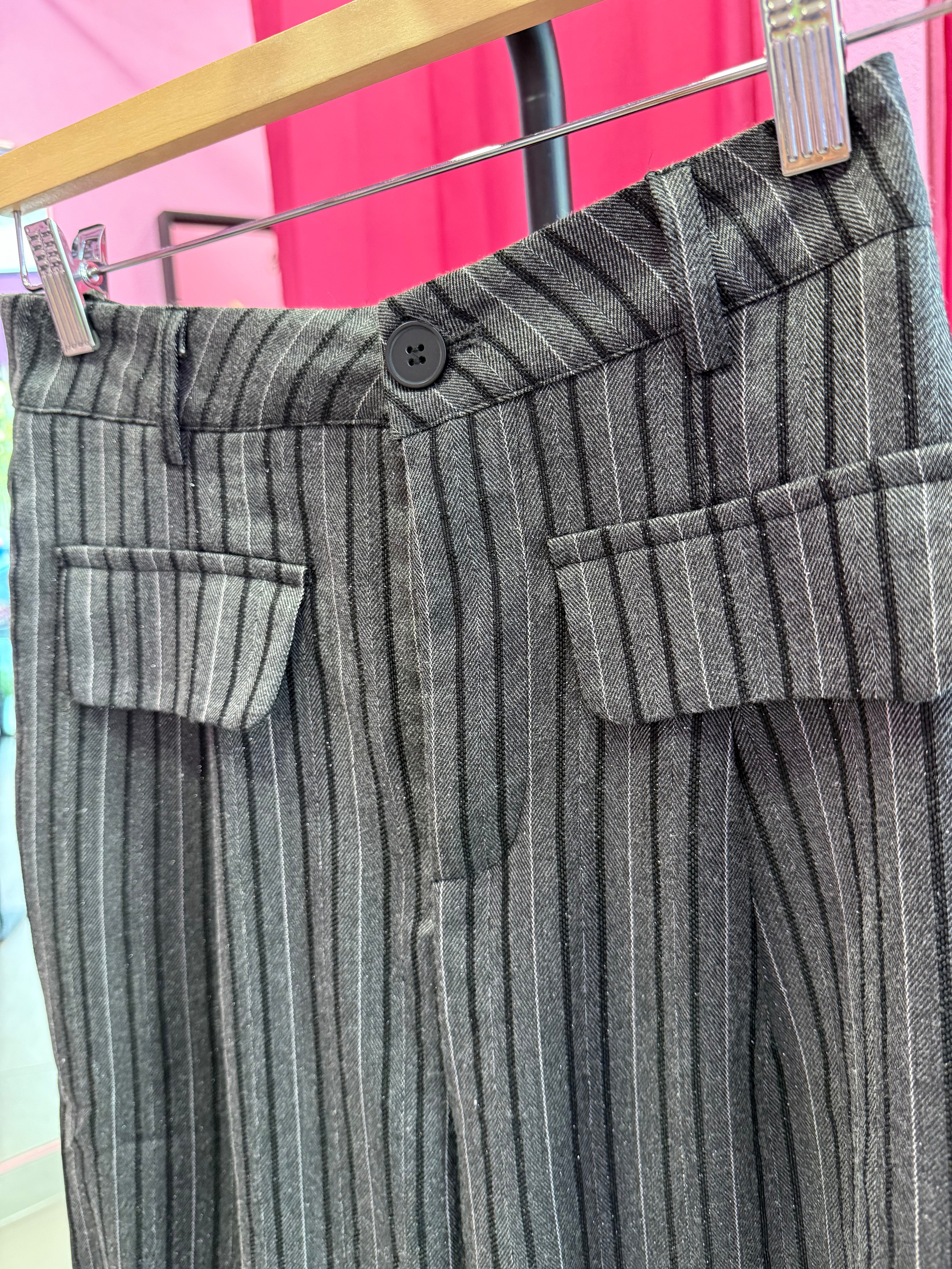 PANTALONE GESSATO GLITTER