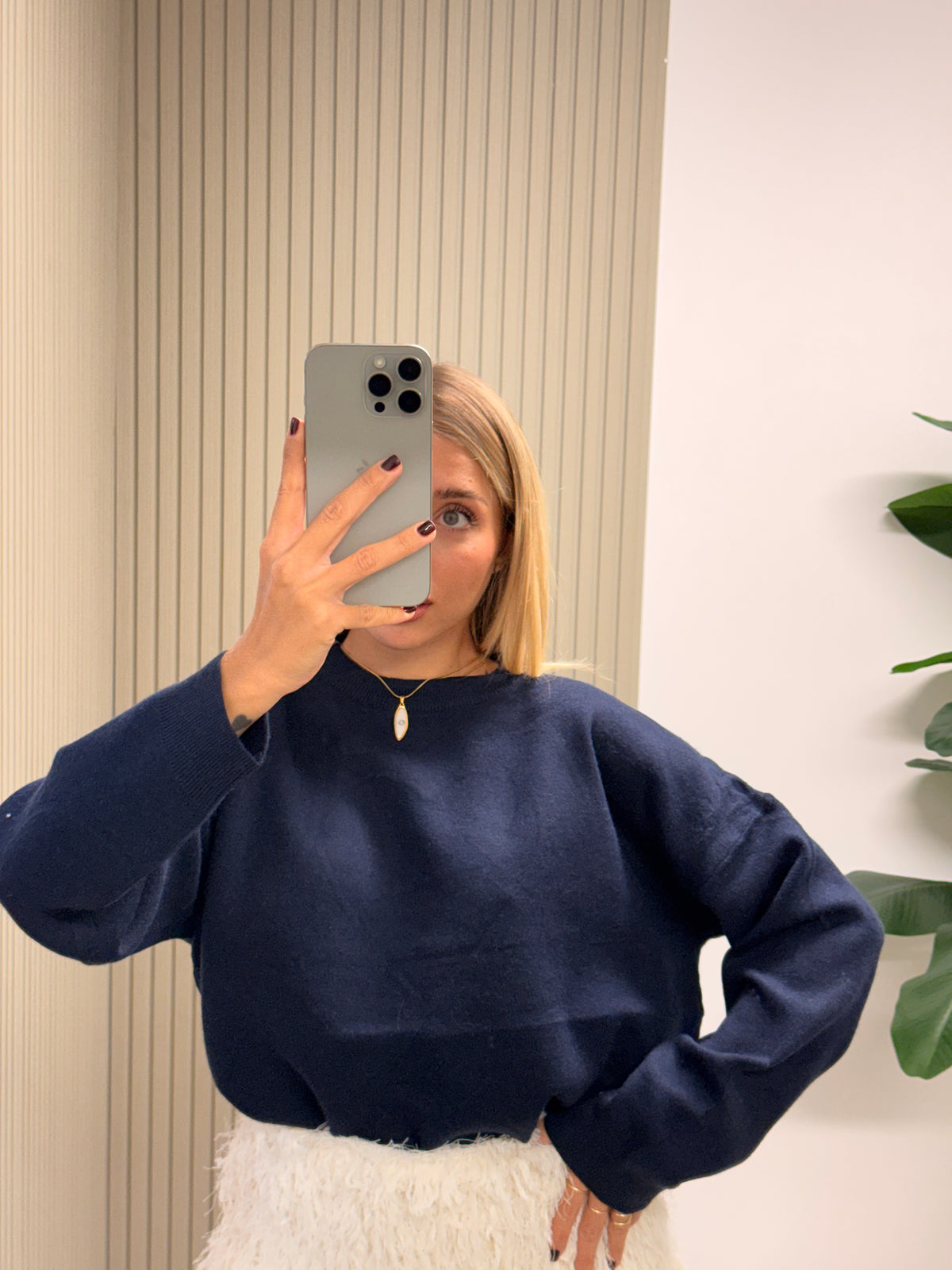 PULL CUORE BLU