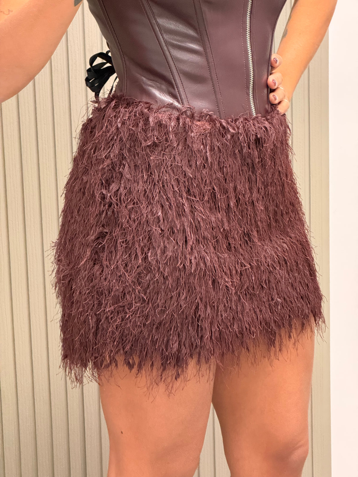 PANTAGONNA PIUME BORDEAUX